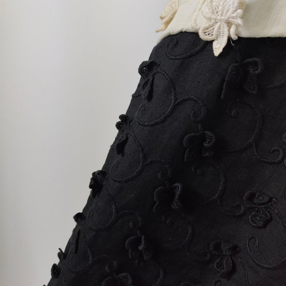 Monteverde Couture Vintage Women's 3D Butterfly Italian Linen Dress