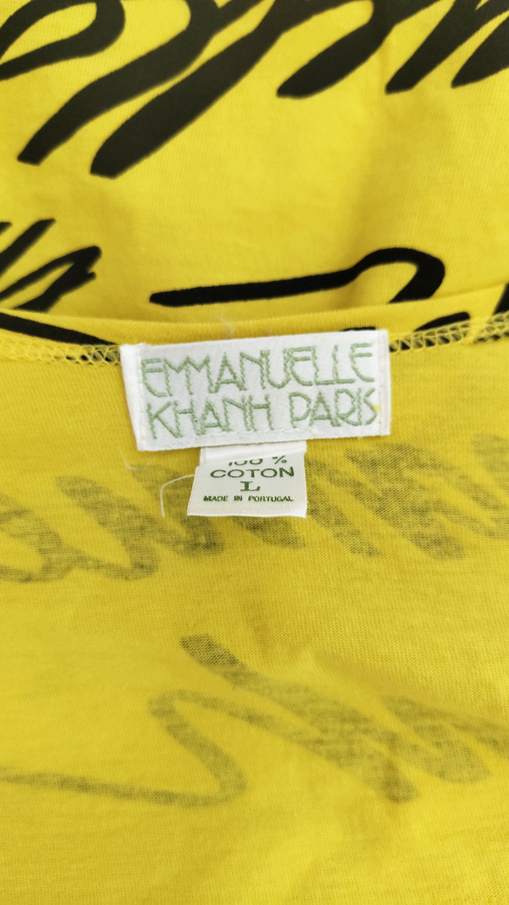 Emmanuelle Khanh Vintage Logomania Print Wrap Top