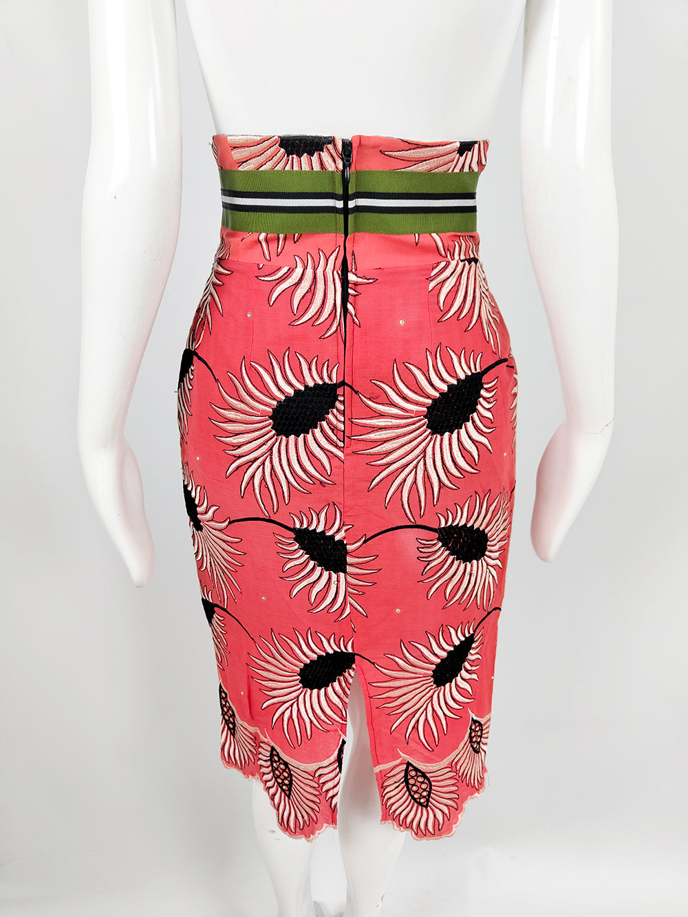 Stella Jean Preowned Embroidered Ultra High Waist Skirt