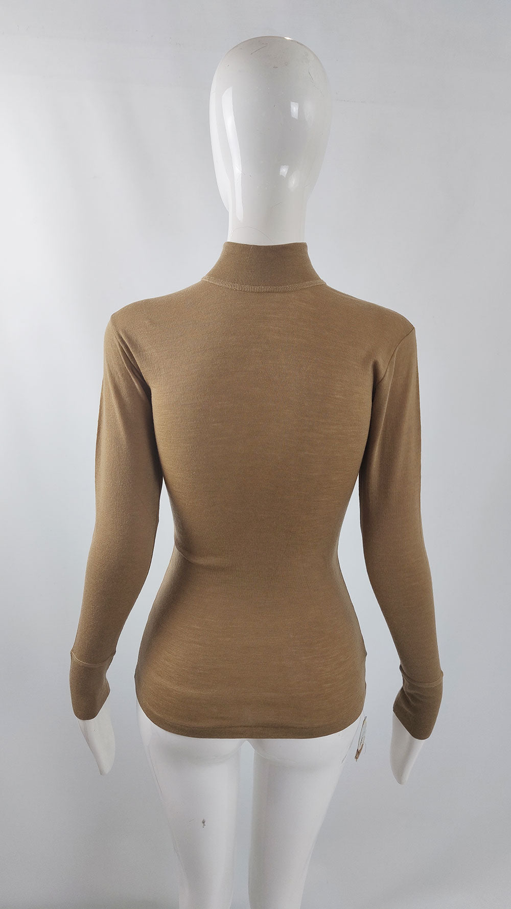 Ermenegildo Zegna Vintage Womens Wool Undershirt Long Sleeve Top