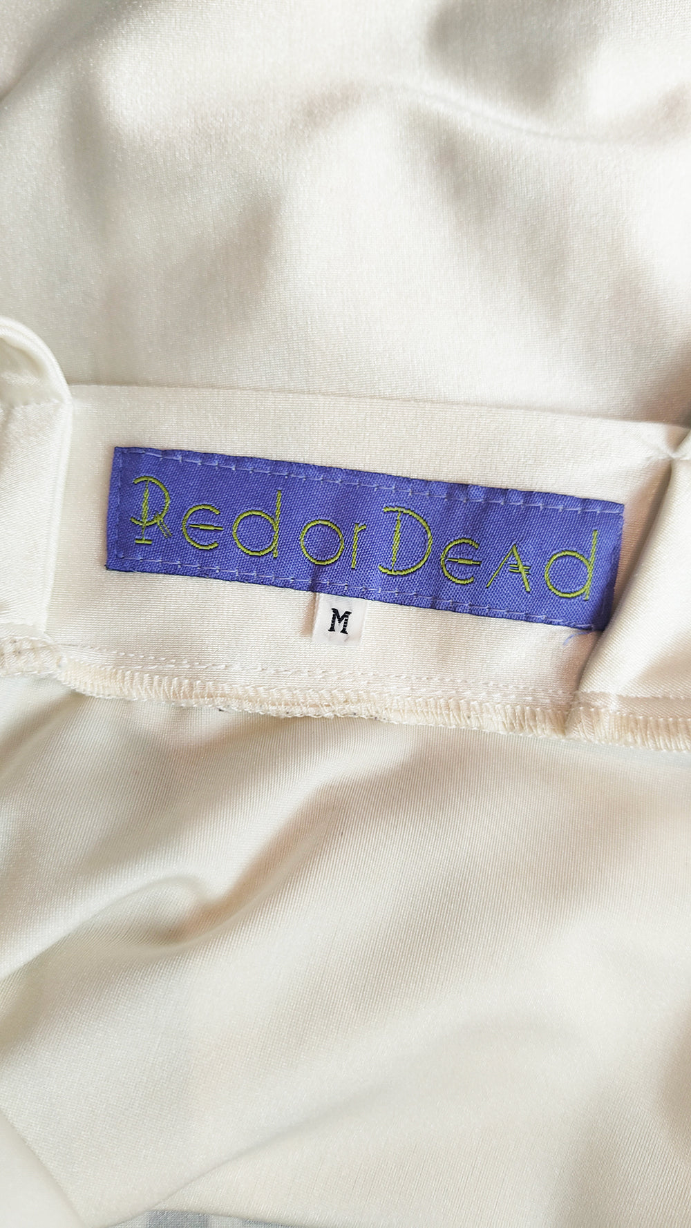 Red or Dead Vintage 'Less Passion from Less Protein' Maxi Dress, 1993