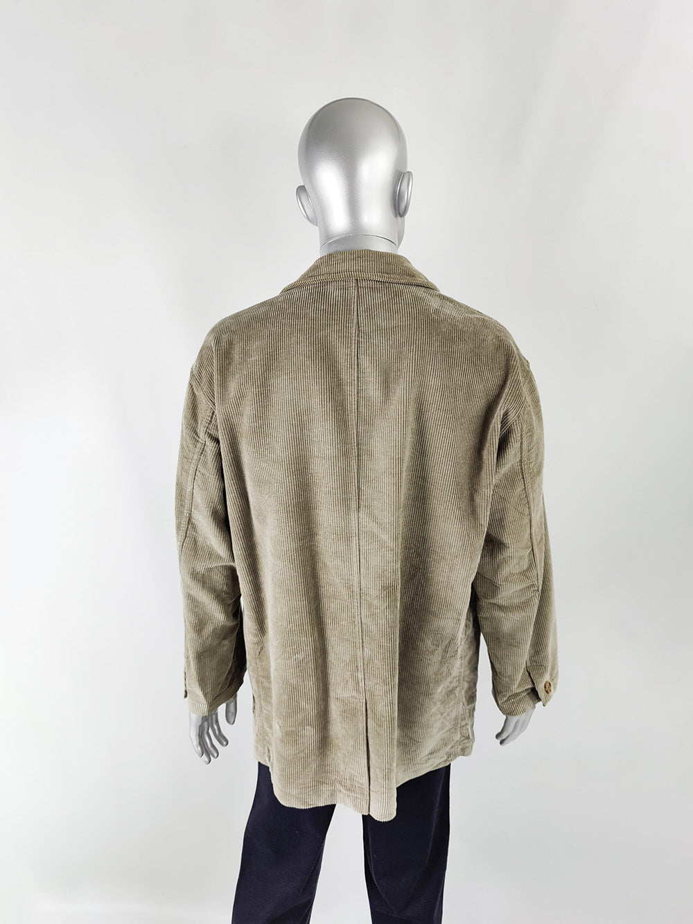Camel Collection Vintage Mens Corduroy Overcoat, 1990s