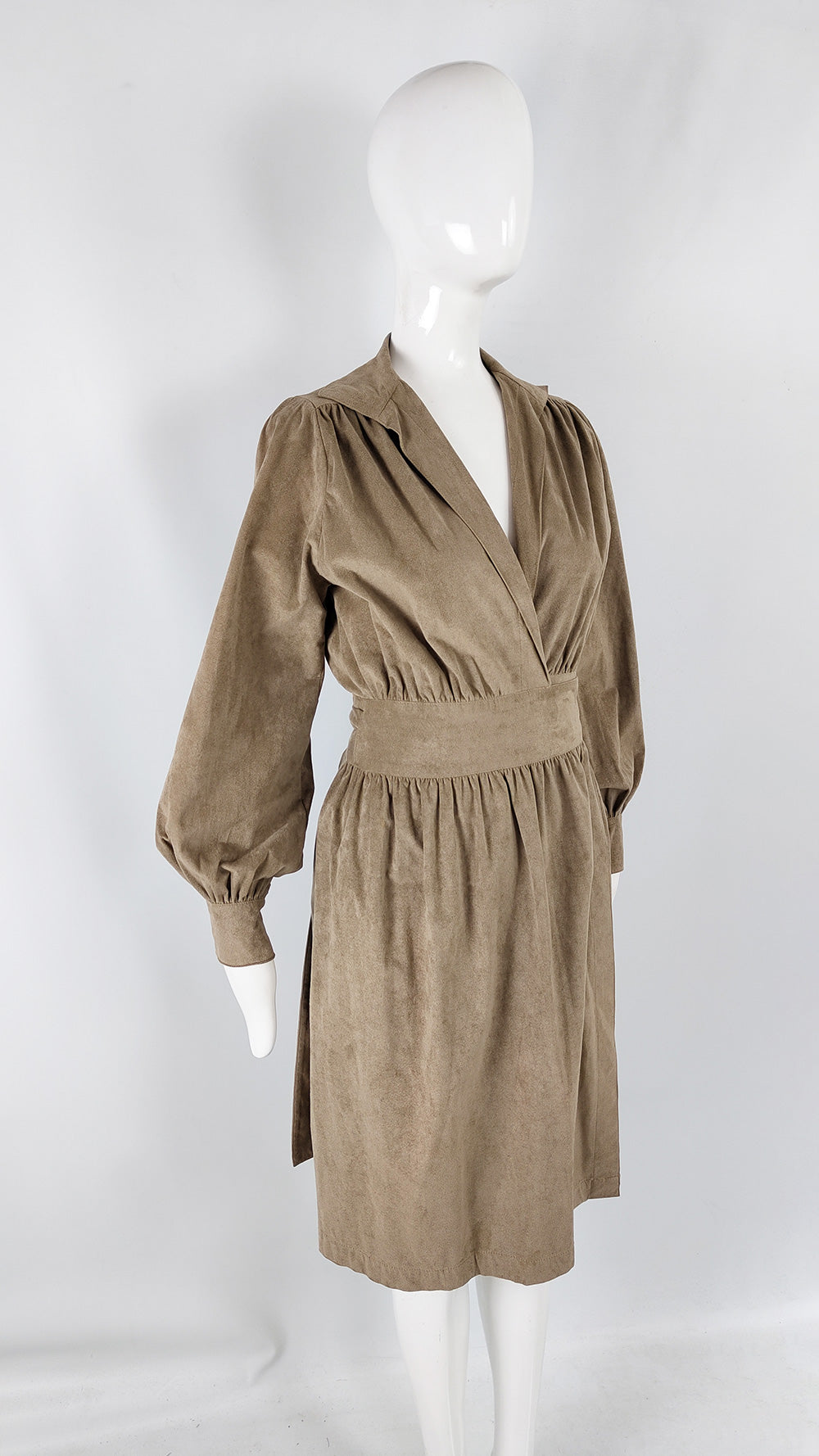 Adele Simpson Vintage Ultrasuede Wrap Dress, 1970s
