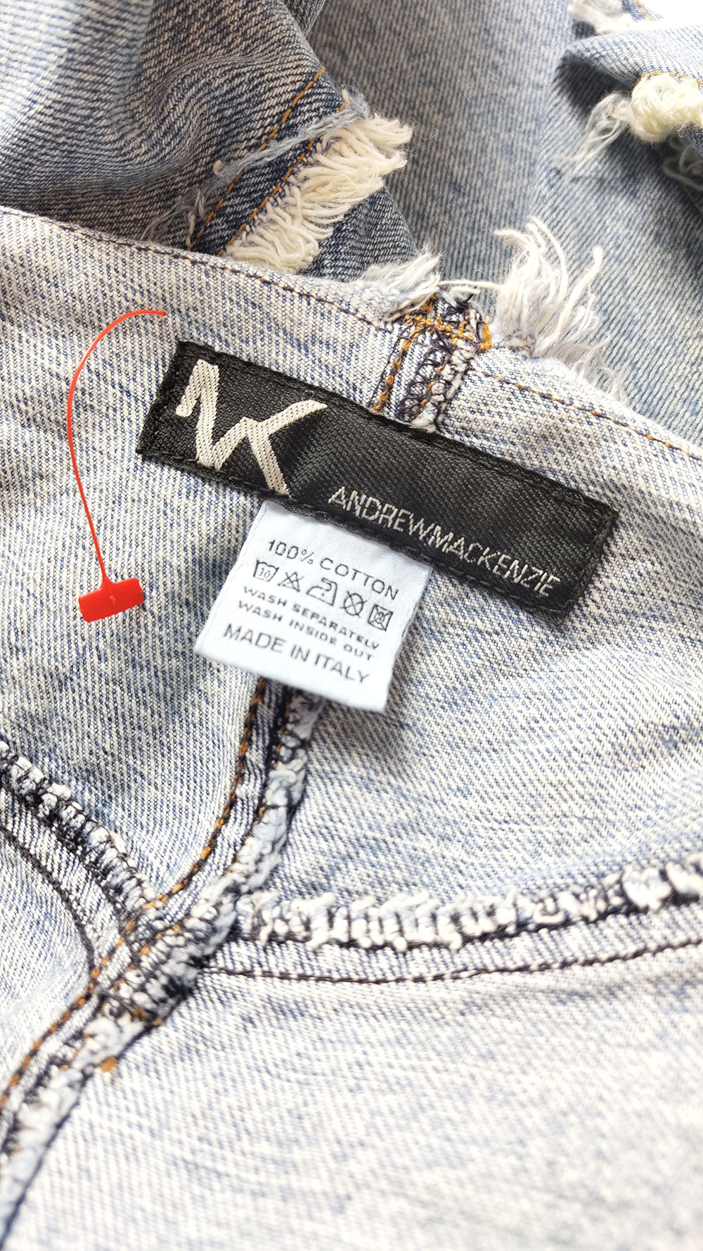 Andrew Mackenzie Vintage y2k Low Waist Distressed Jeans, 2000s