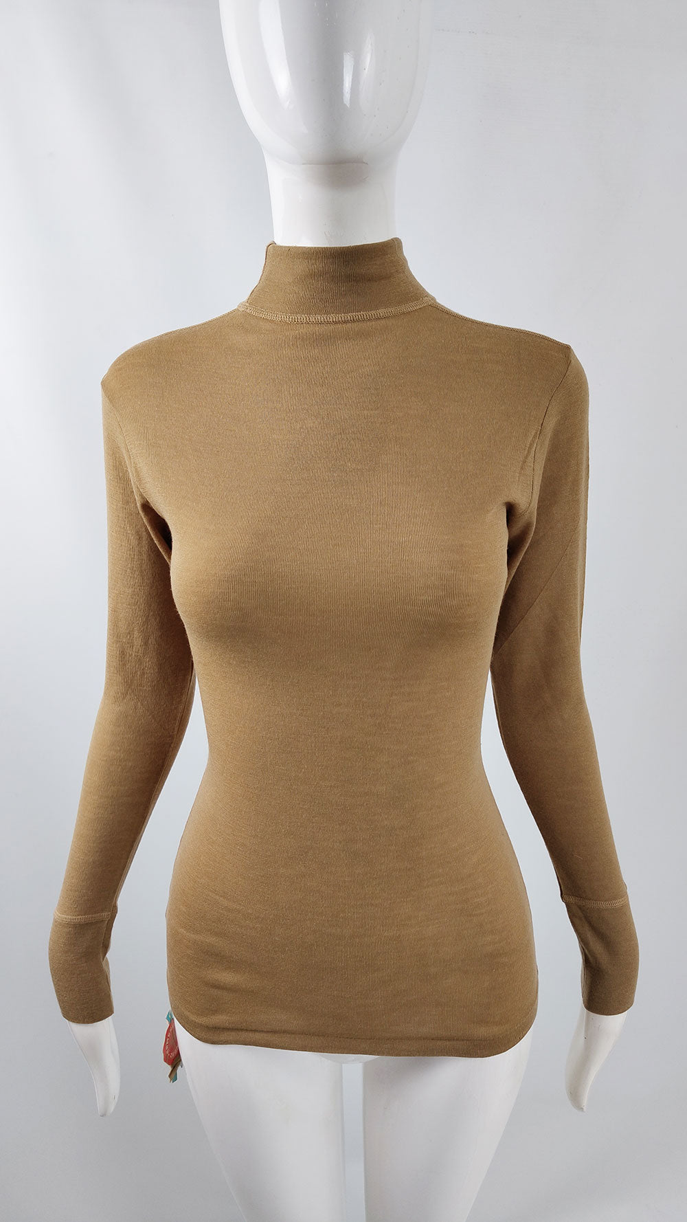 Ermenegildo Zegna Vintage Womens Wool Undershirt Long Sleeve Top