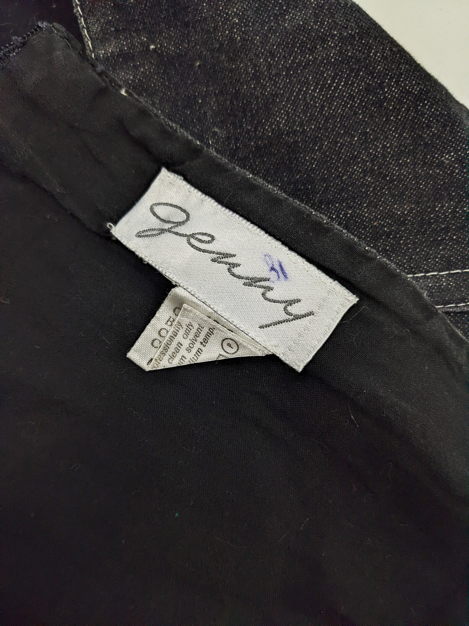 Genny Vintage Womens Black Denim Bustier Top, 1980s