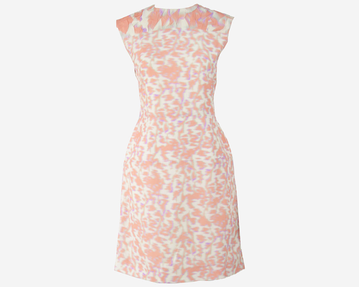 Cloqué Graphic Print Peach & Purple, Spring 2014