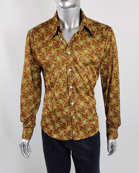A bold vintage mens paisley patterned shirt from the 90s by Apartment of London.