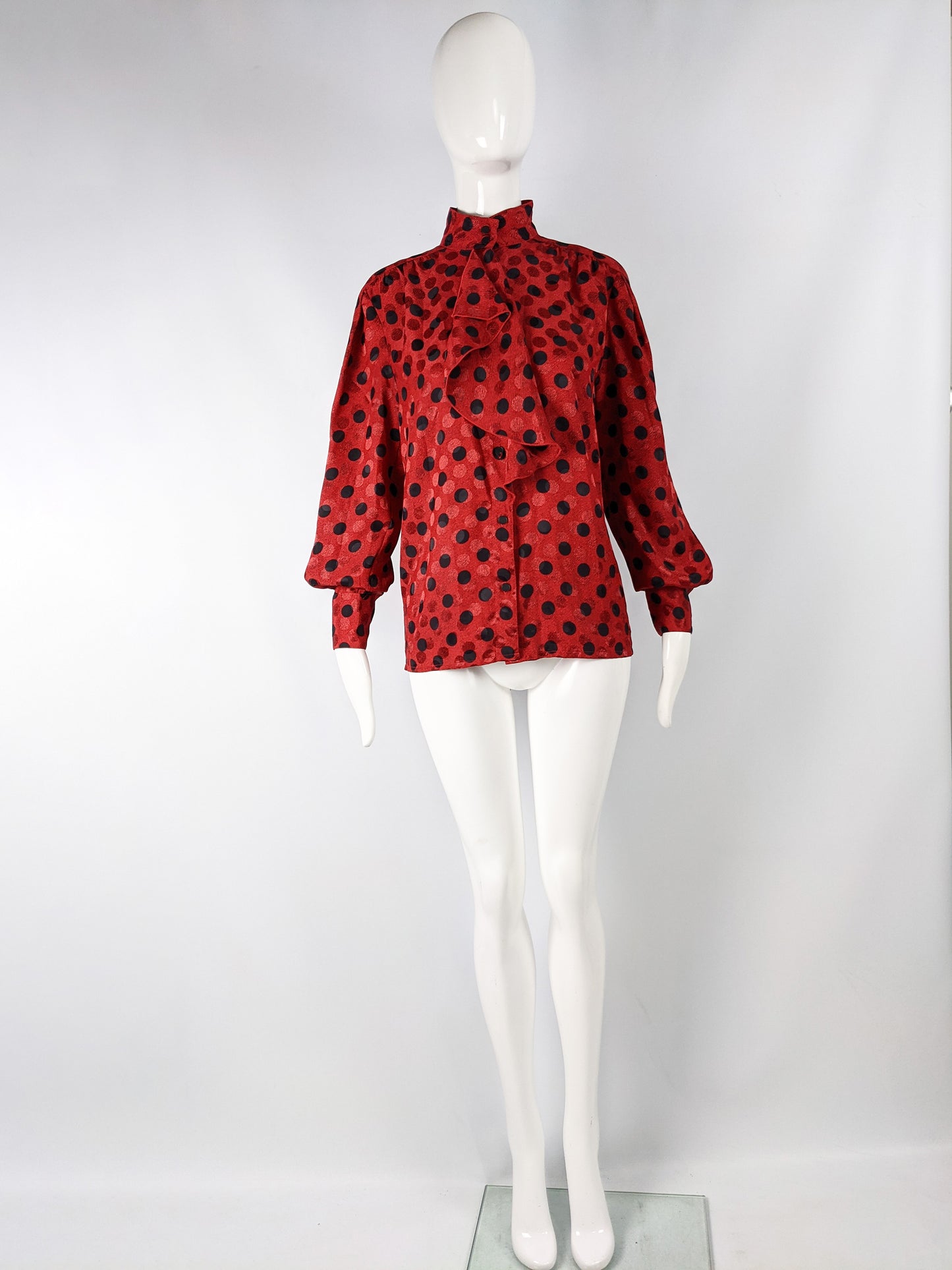 Cassandre Blouse - Black polka dots - Recycled polyester - Sézane