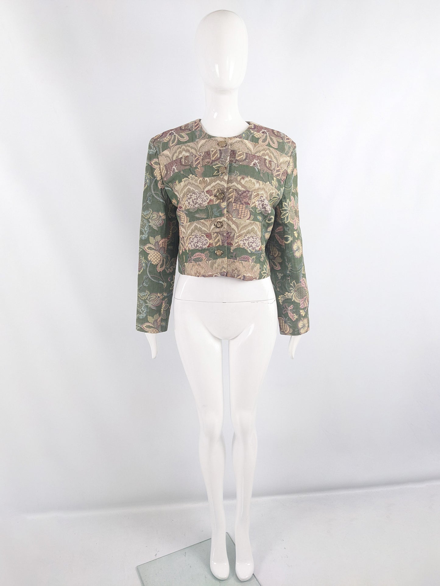 Jenny Edwards Moss Vintage Patchwork Tapestry Jacket, 1990s