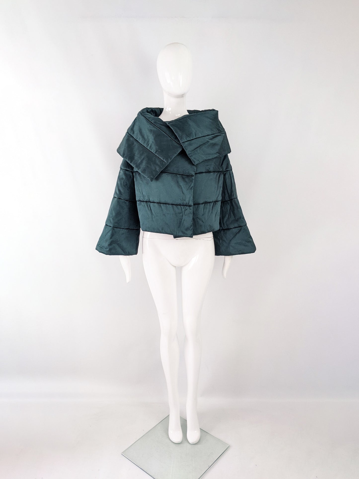 Plein Sud by Faycal Amor Vintage Green Architectural Coat, 1990s