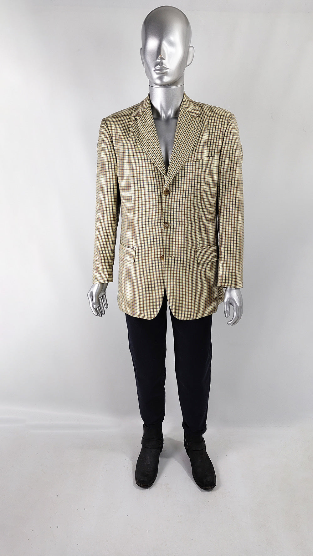 Karl Lagerfeld Vintage Mens Virgin Wool & Silk Blazer