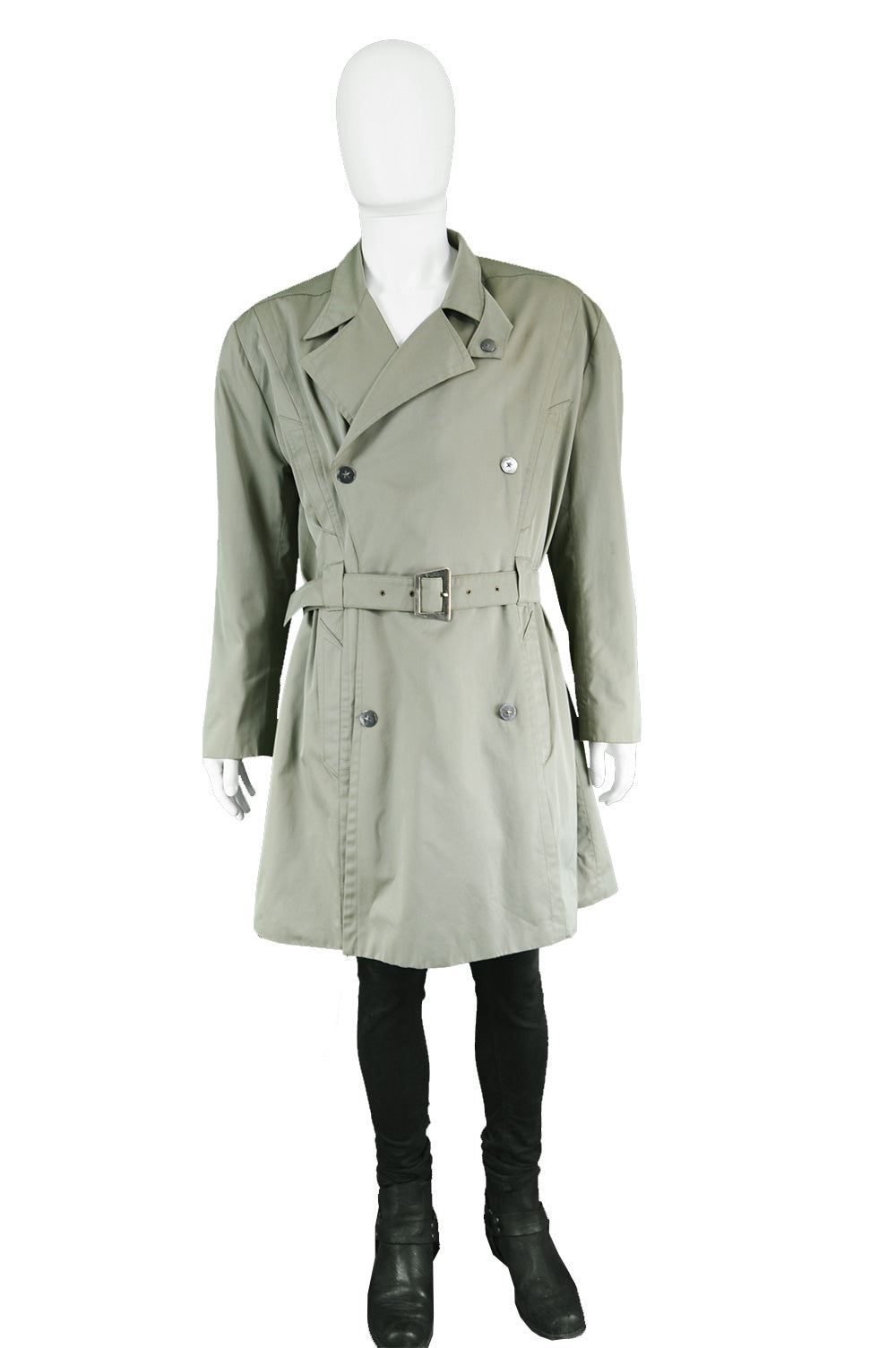  1980s Thierry Mugler men's trenchcoat