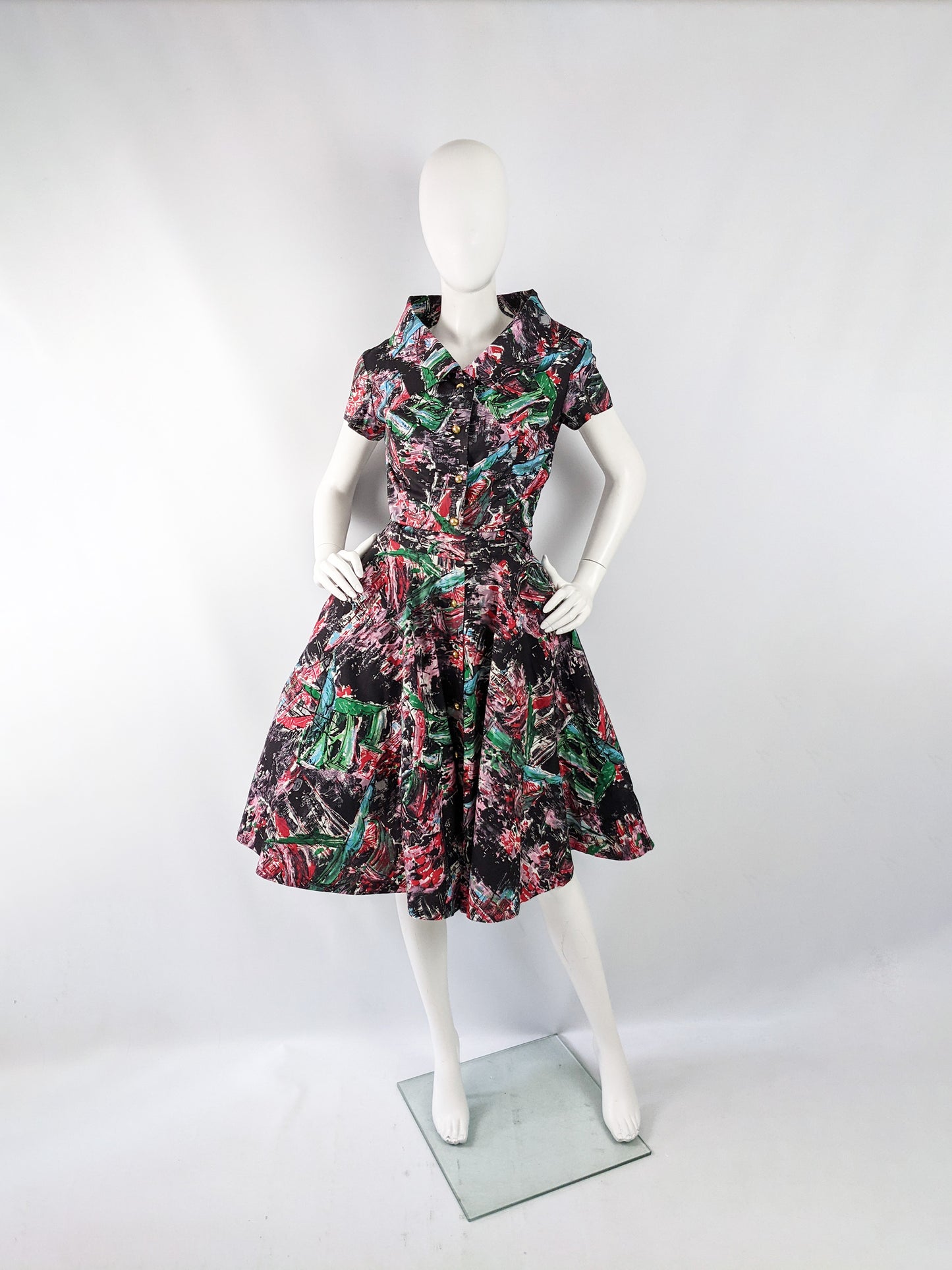 Vintage 4 Piece Full Skirt, Crop Jacket, Hot Pants & Top Resort Set, 1950s