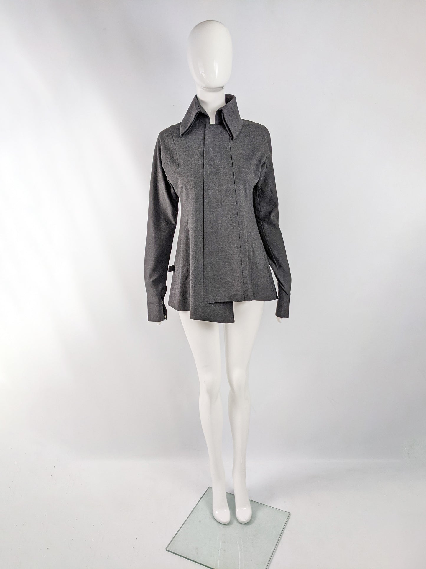 Shuhei Ogawa Vintage Grey Minimalist Avant Garde Shirt, 1998