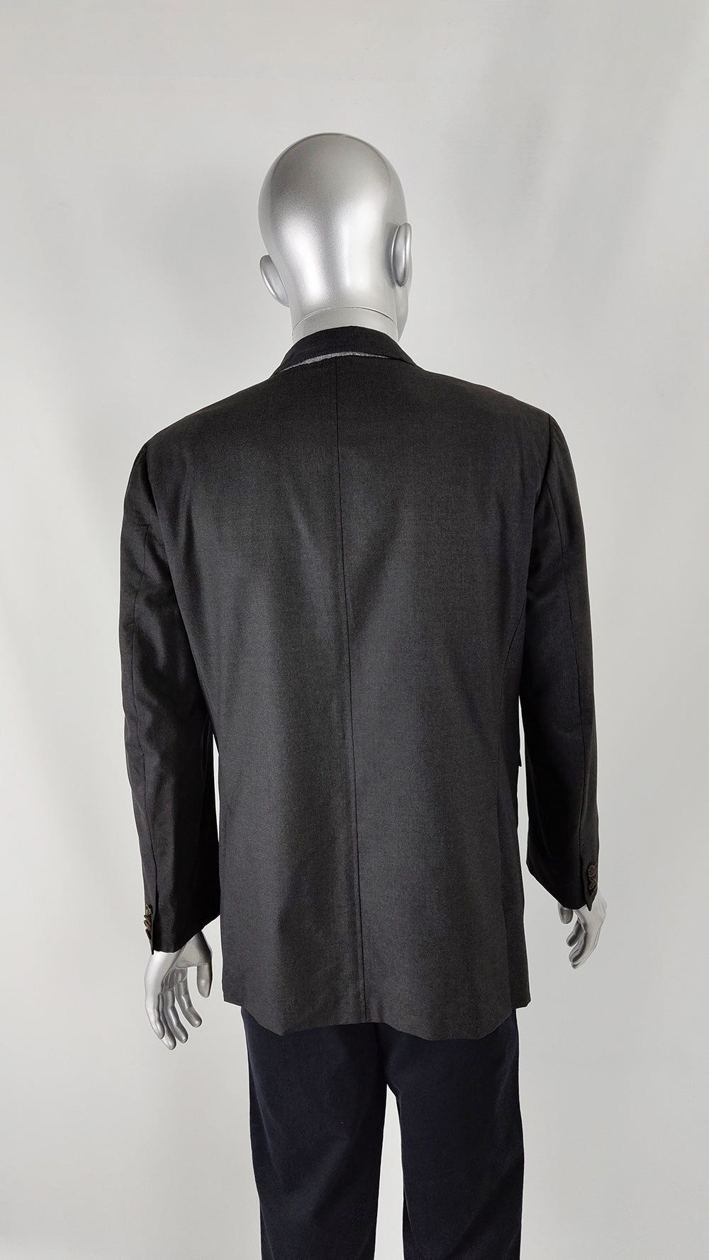 Etro Vintage Mens Dark Grey Blazer Jacket
