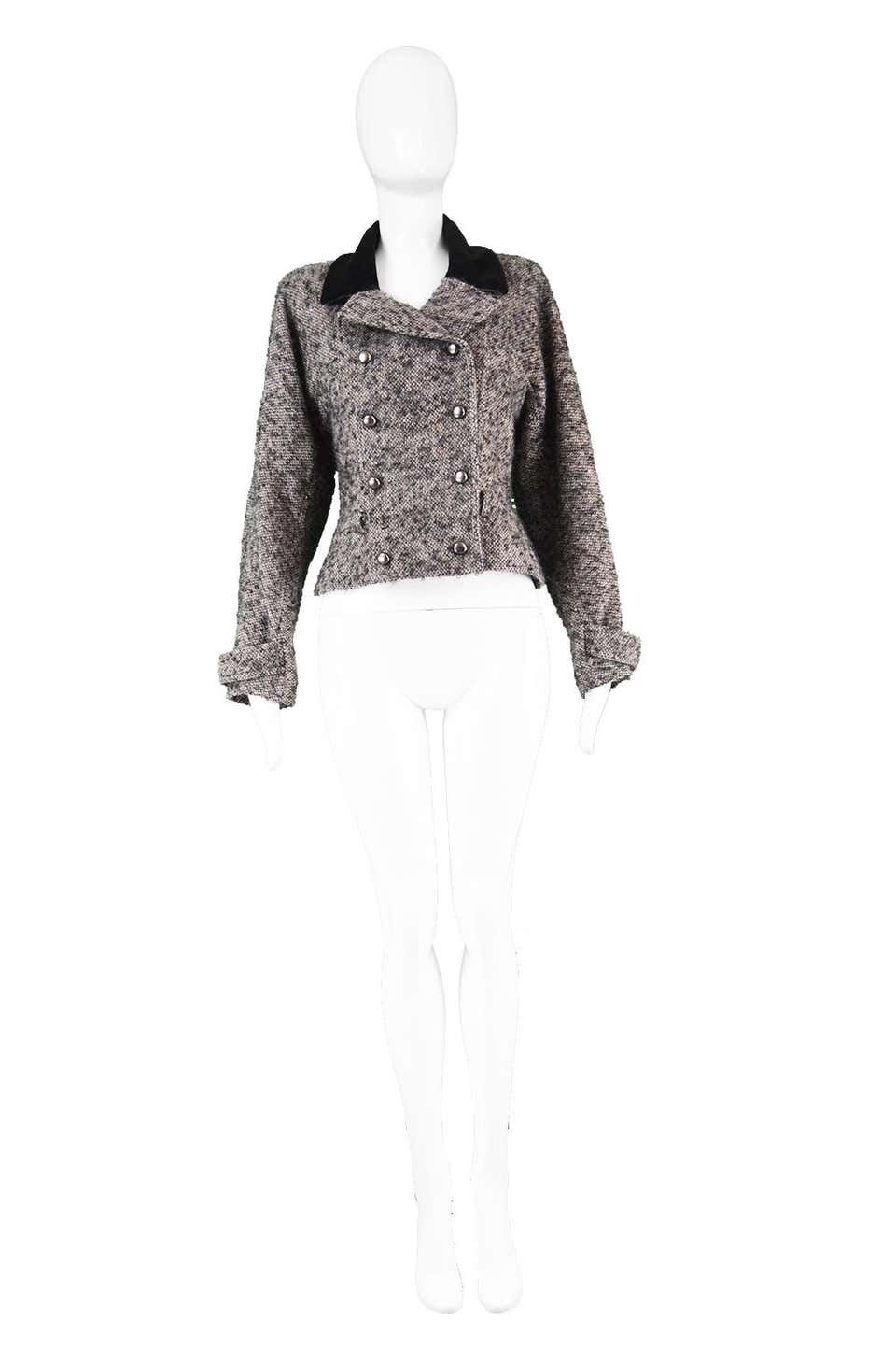 by Karl Lagerfeld Vintage Wool & Velvet Tailored Jacket, 1980s
