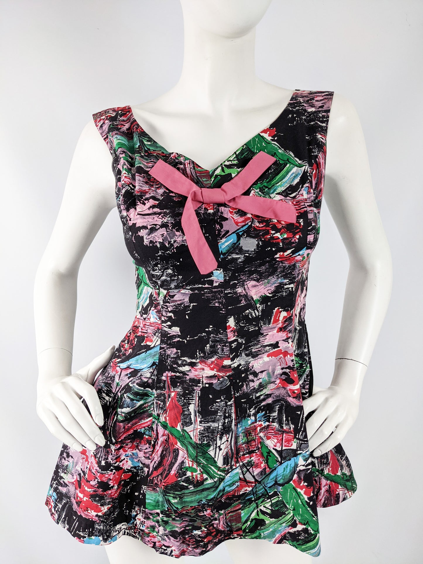Vintage 4 Piece Full Skirt, Crop Jacket, Hot Pants & Top Resort Set, 1950s