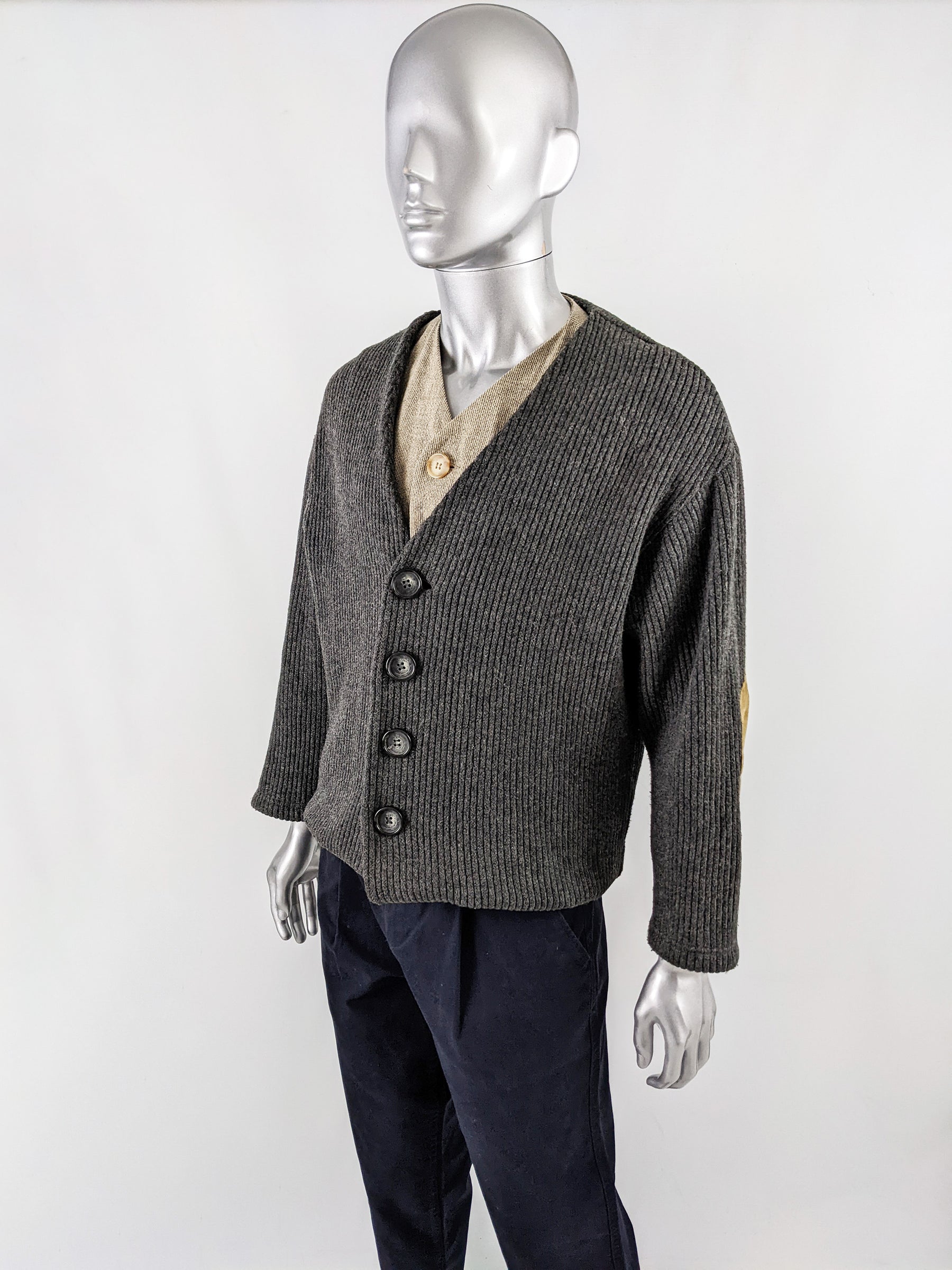 Dolce & Gabbana Mens Vintage 2 in 1 Knit Jacket, 1990s