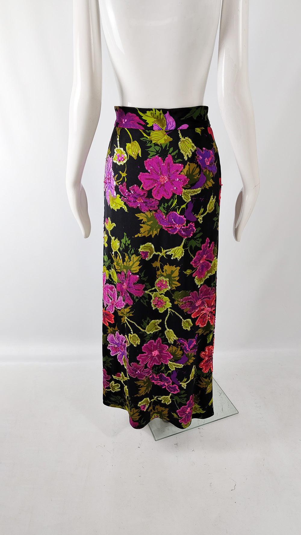 wrap maxi skirt 80s