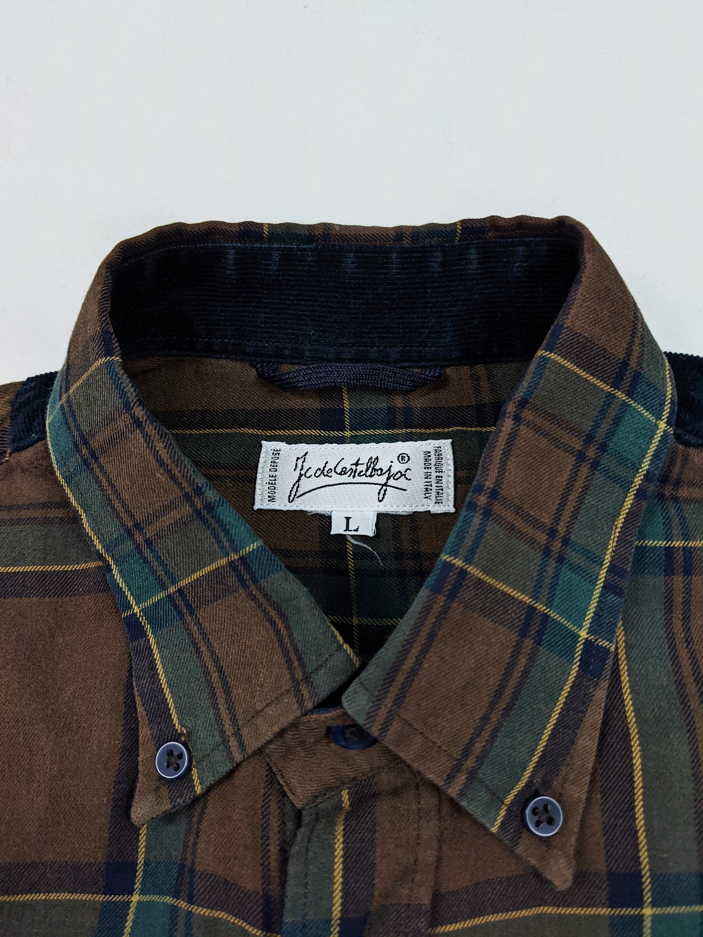 JC de Castelbajac Vintage Huckleberry Hound Mens Flannel Shirt, 1990s
