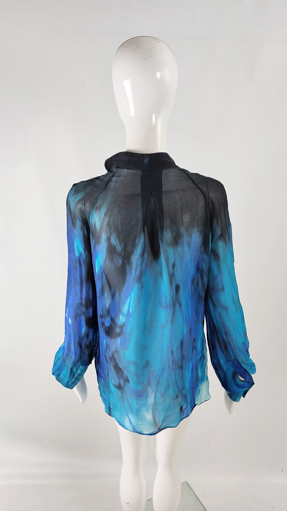 Emanuel Ungaro Vintage Sheer Silk Chiffon Blouse