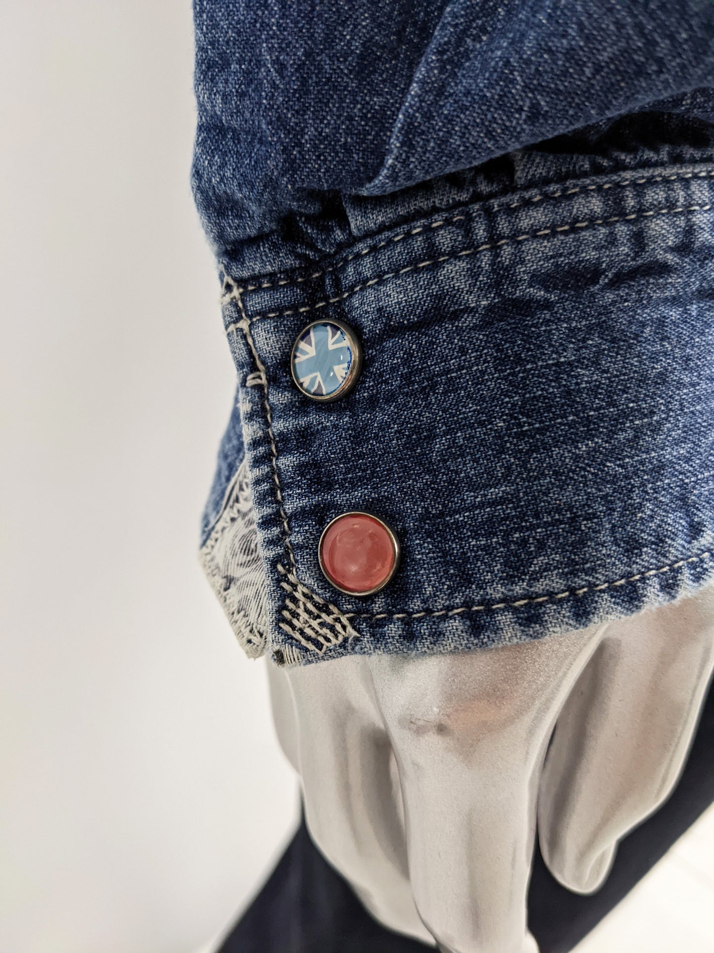 Red Ear by Paul Smith Vintage Mens Denim Shirt, 1990s