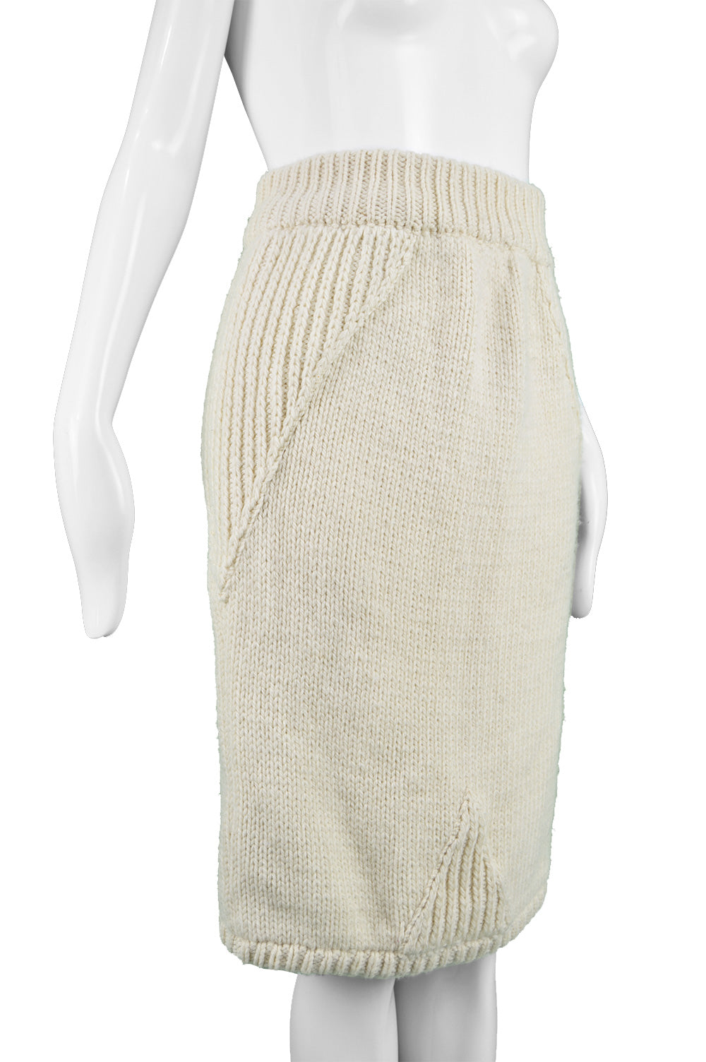 Cable Knit Pencil Skirt, 1980s