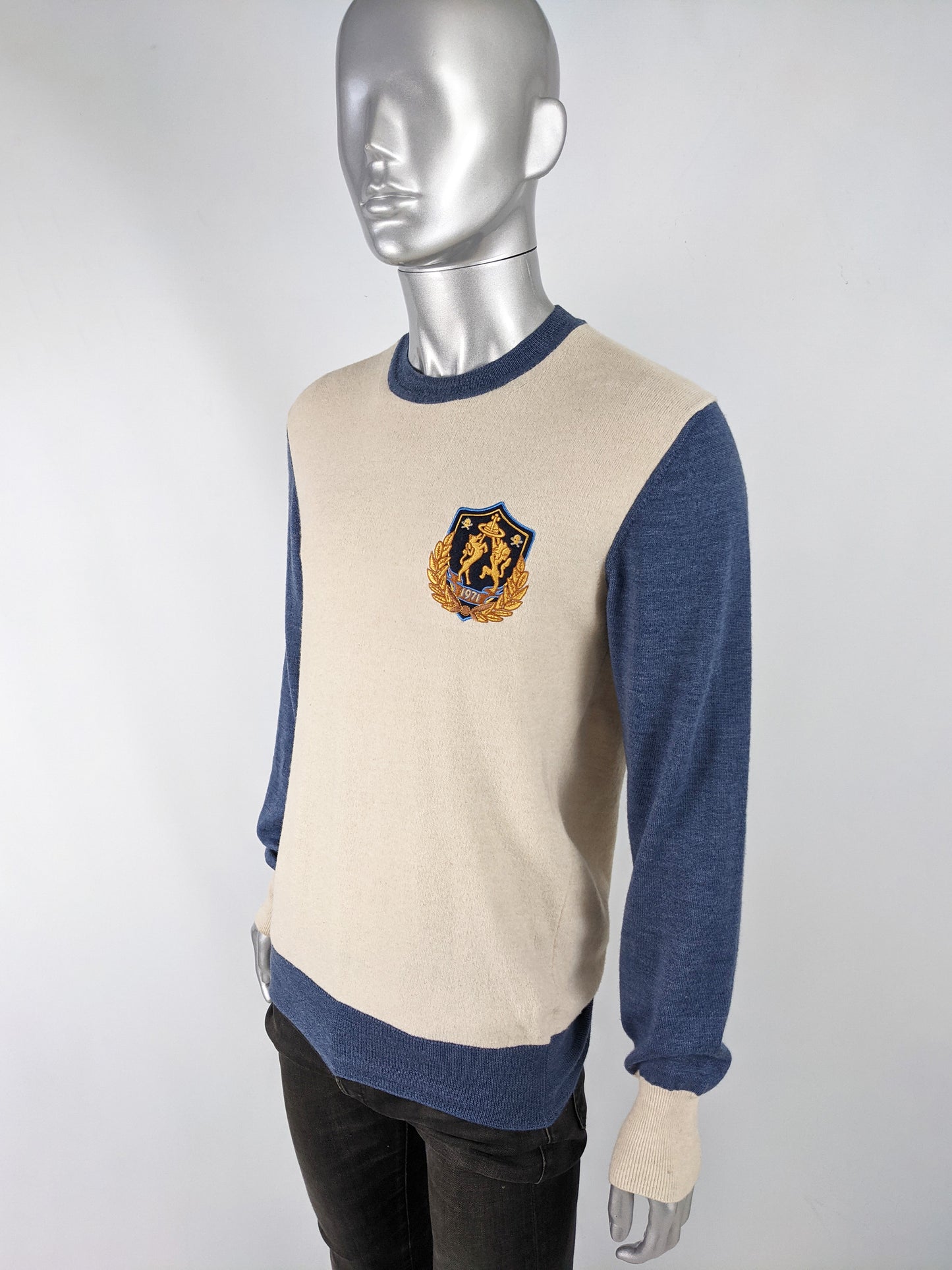 Mens Archival Prep Schoolboy Embroidered Sweater, A/W 2011