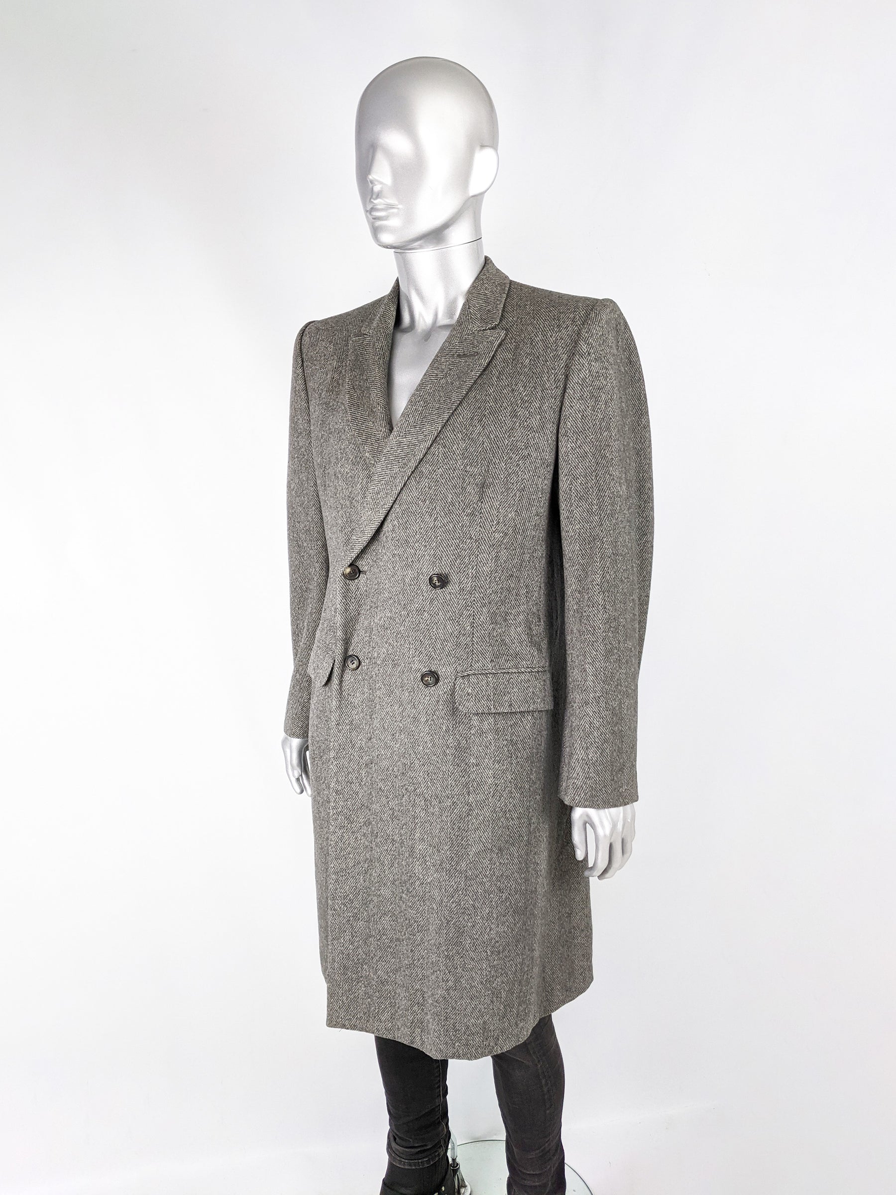 Mens Vintage Double Breasted Cashmere Coat, 2007