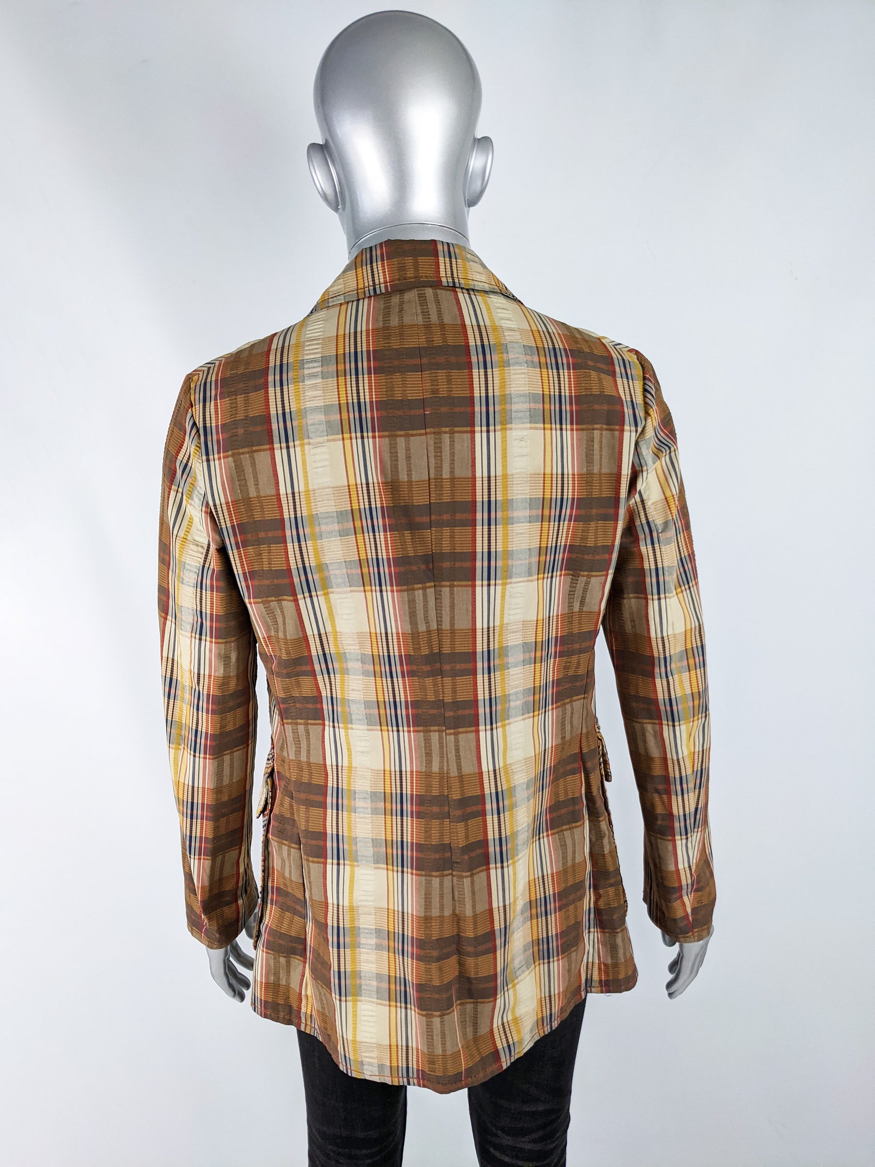 Vintage Mens Seersucker Sport Coat, 1960s
