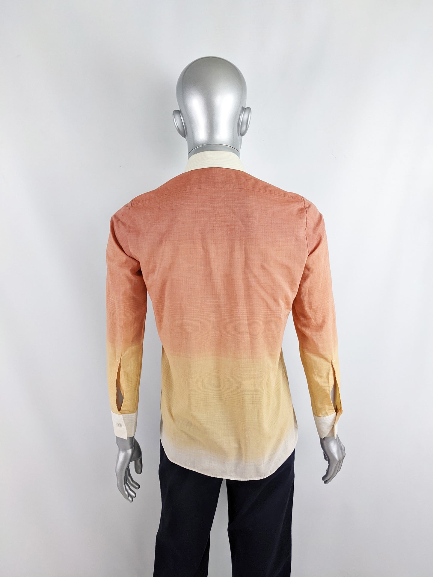 Tootal Vintage Mens Long Sleeve Shirt, 1970s