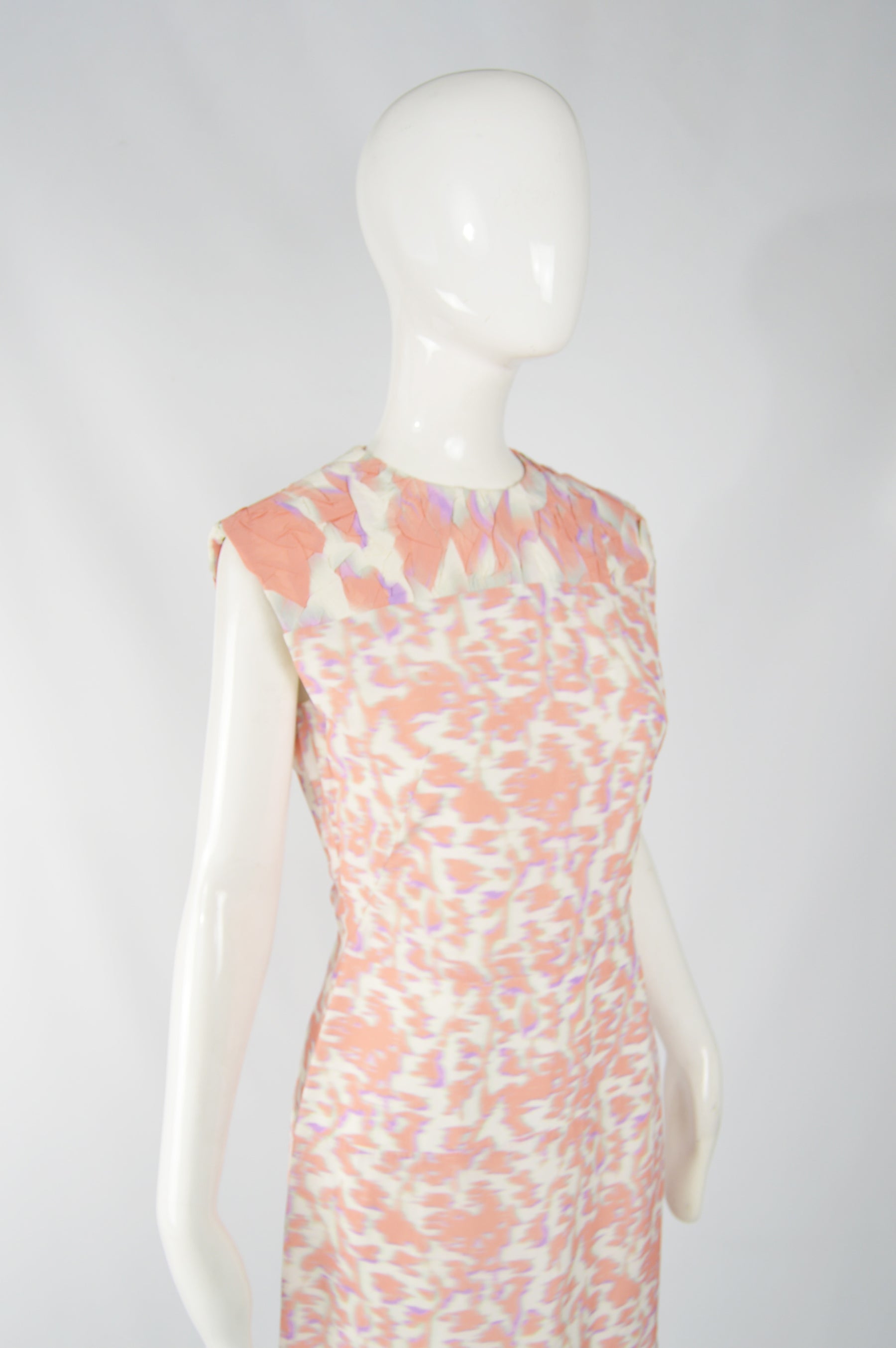 Cloqué Graphic Print Peach & Purple, Spring 2014