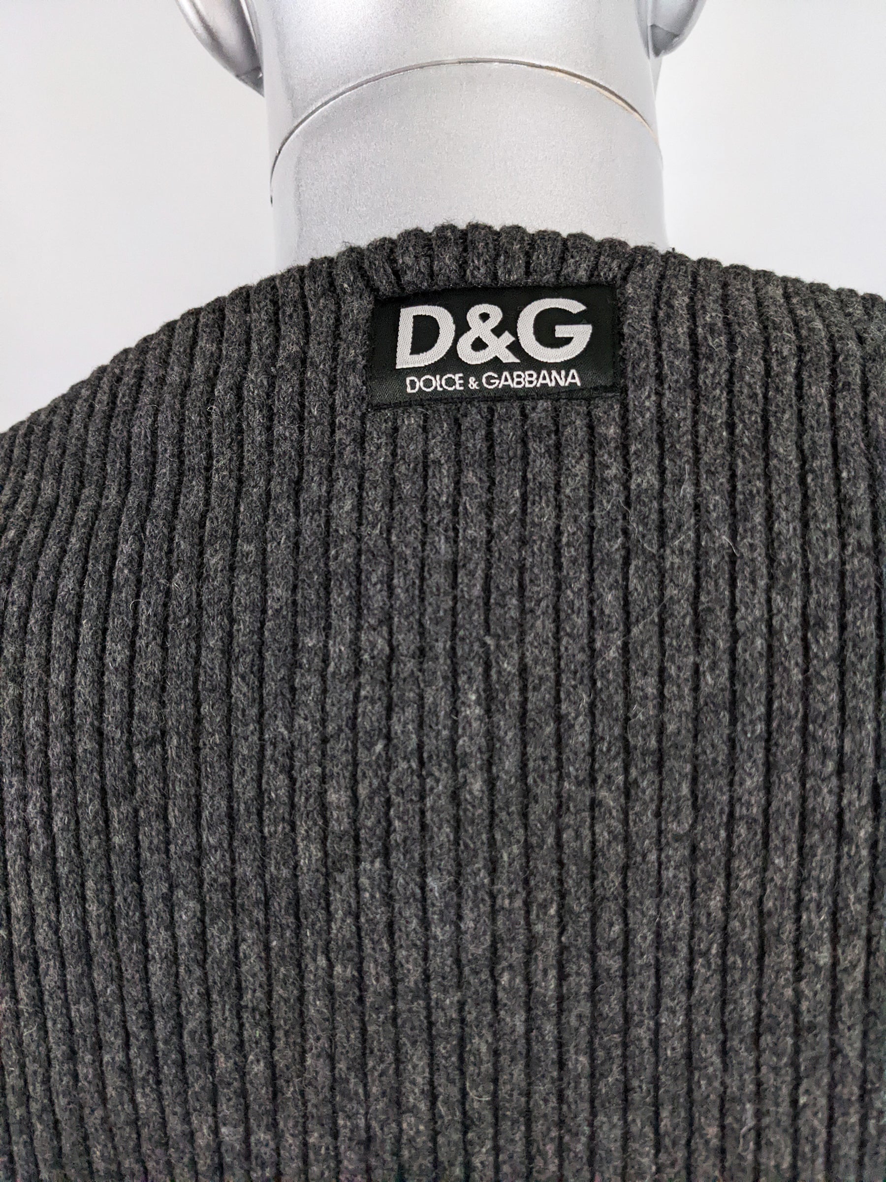 Dolce & Gabbana Mens Vintage 2 in 1 Knit Jacket, 1990s