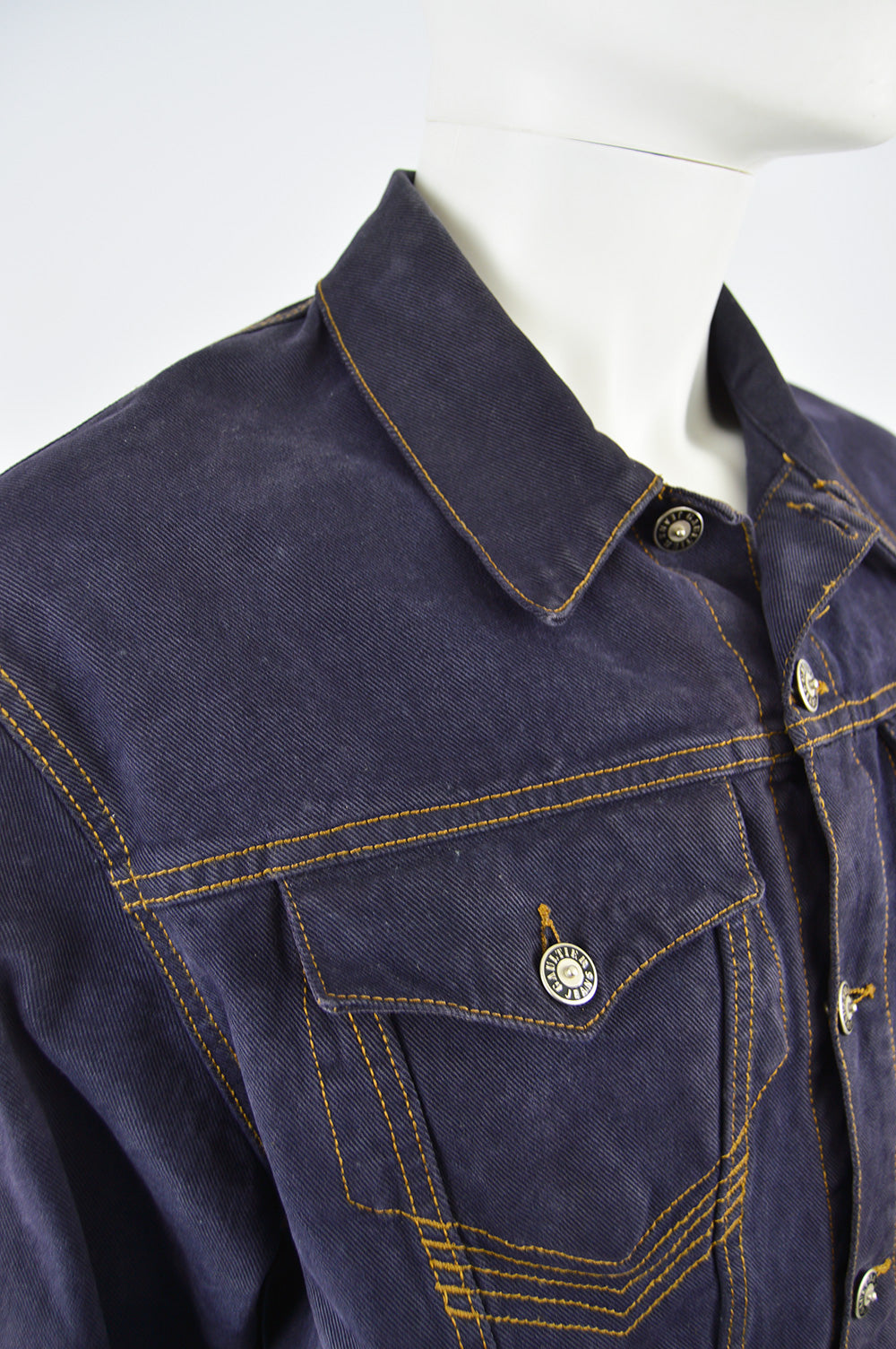 Men's Vintage Indigo Denim Jacket, 1990s