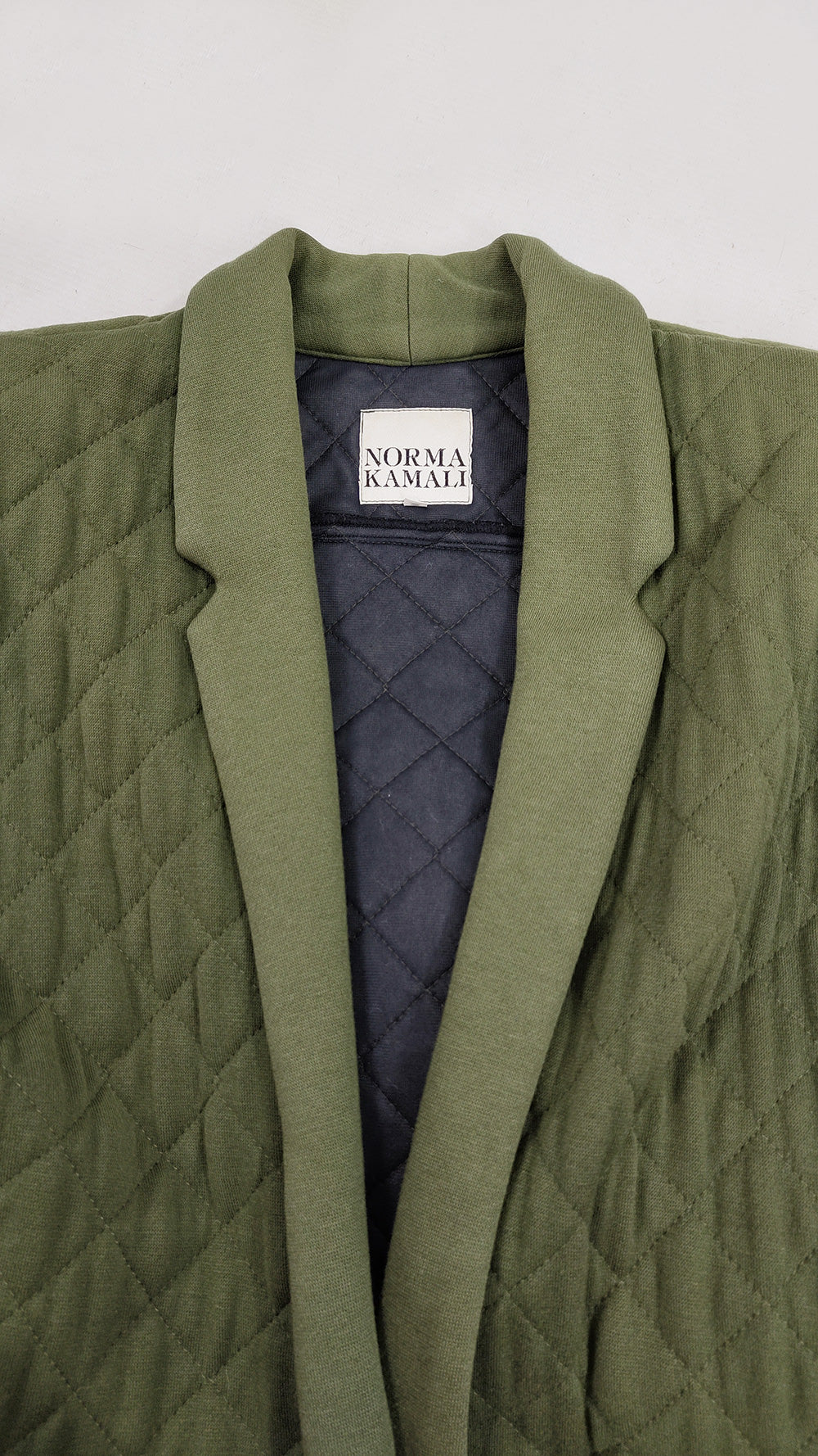 Norma Kamali Vintage Shoulder Padded Quilted Jacket, 1980s