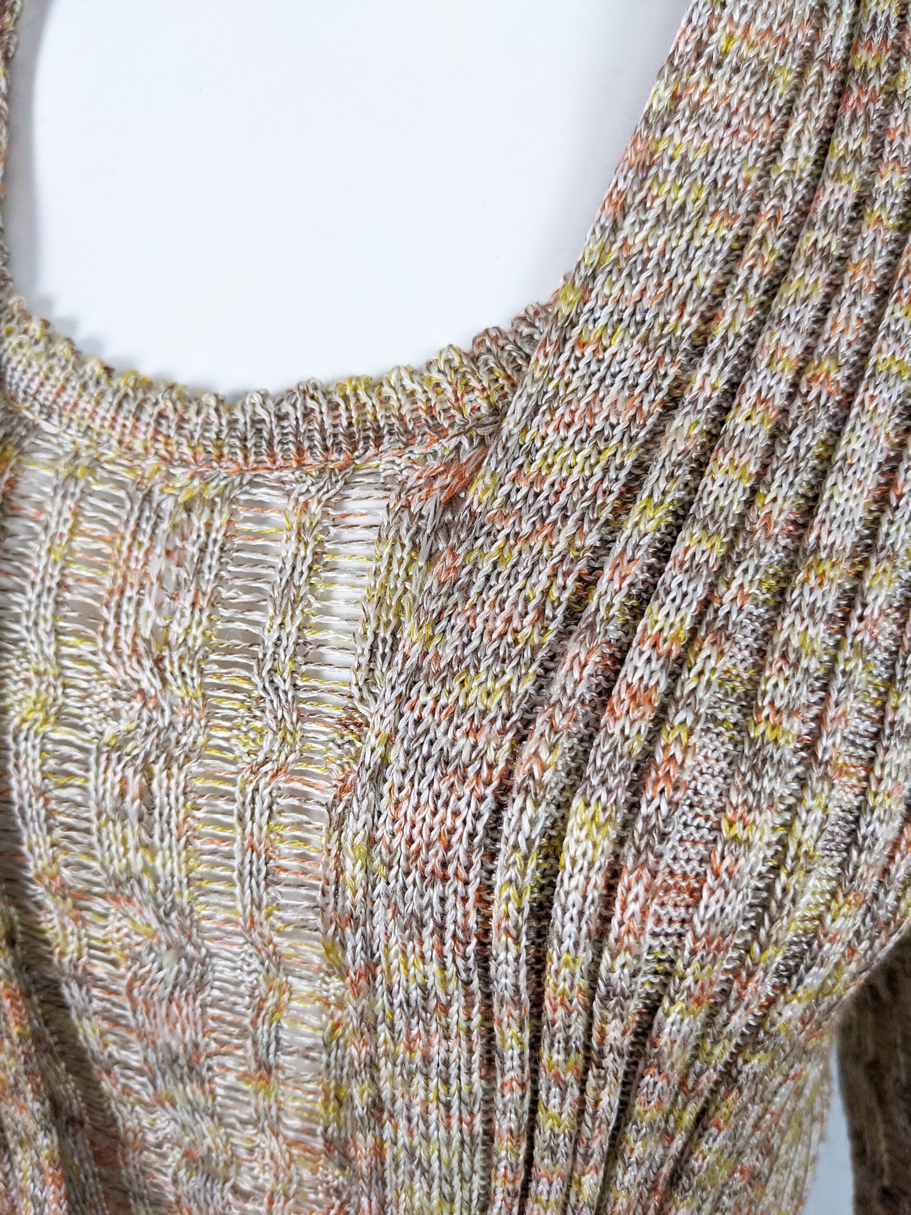 Vintage Womens Two Piece Knit Dress & Cardigan Set, 1970s