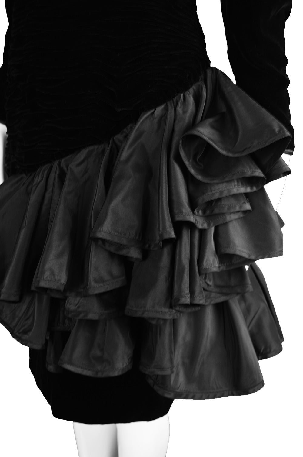 Ruffled skirt of an Emanuel Ungaro 1980s dress