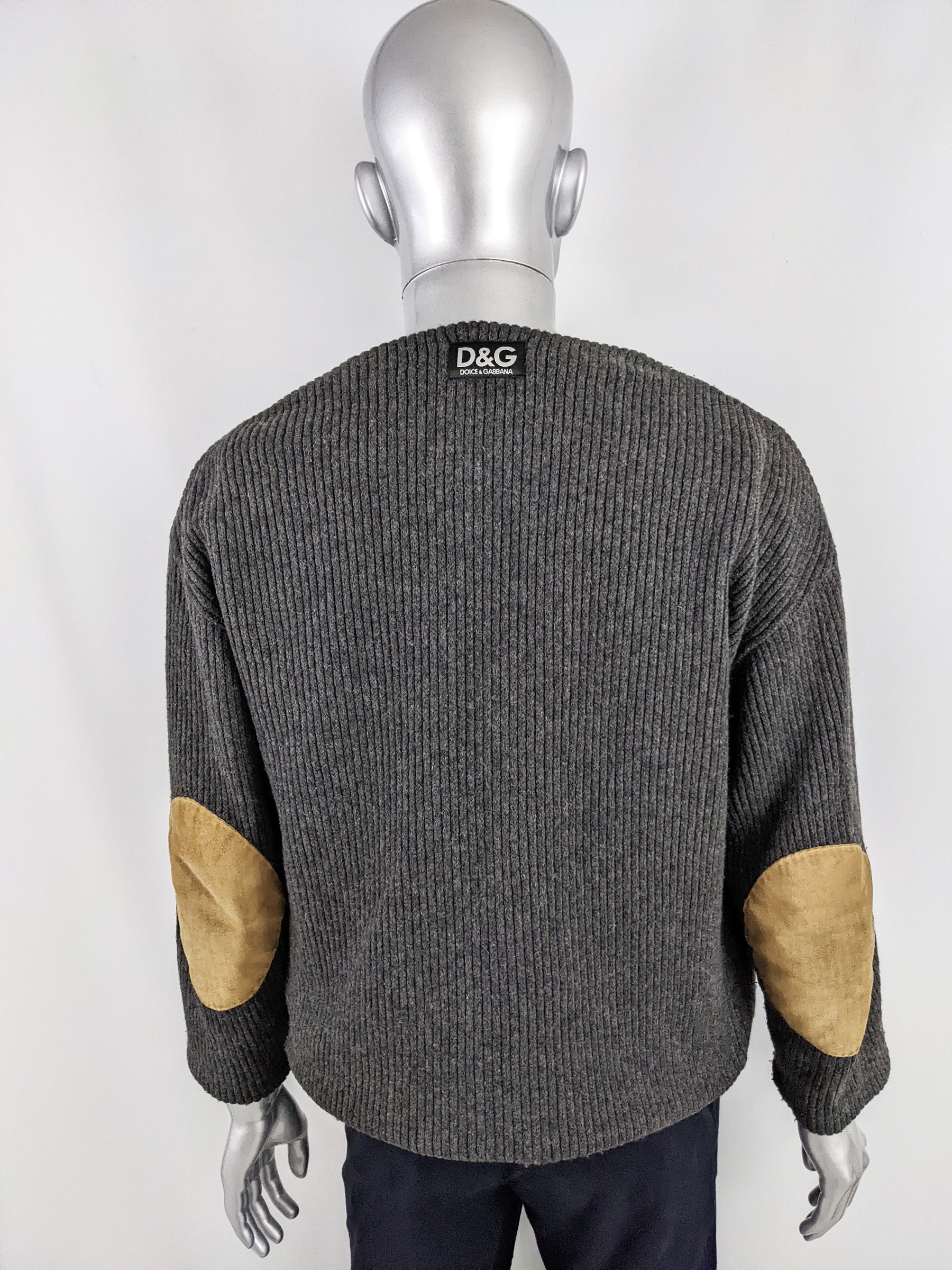 Dolce & Gabbana Mens Vintage 2 in 1 Knit Jacket, 1990s