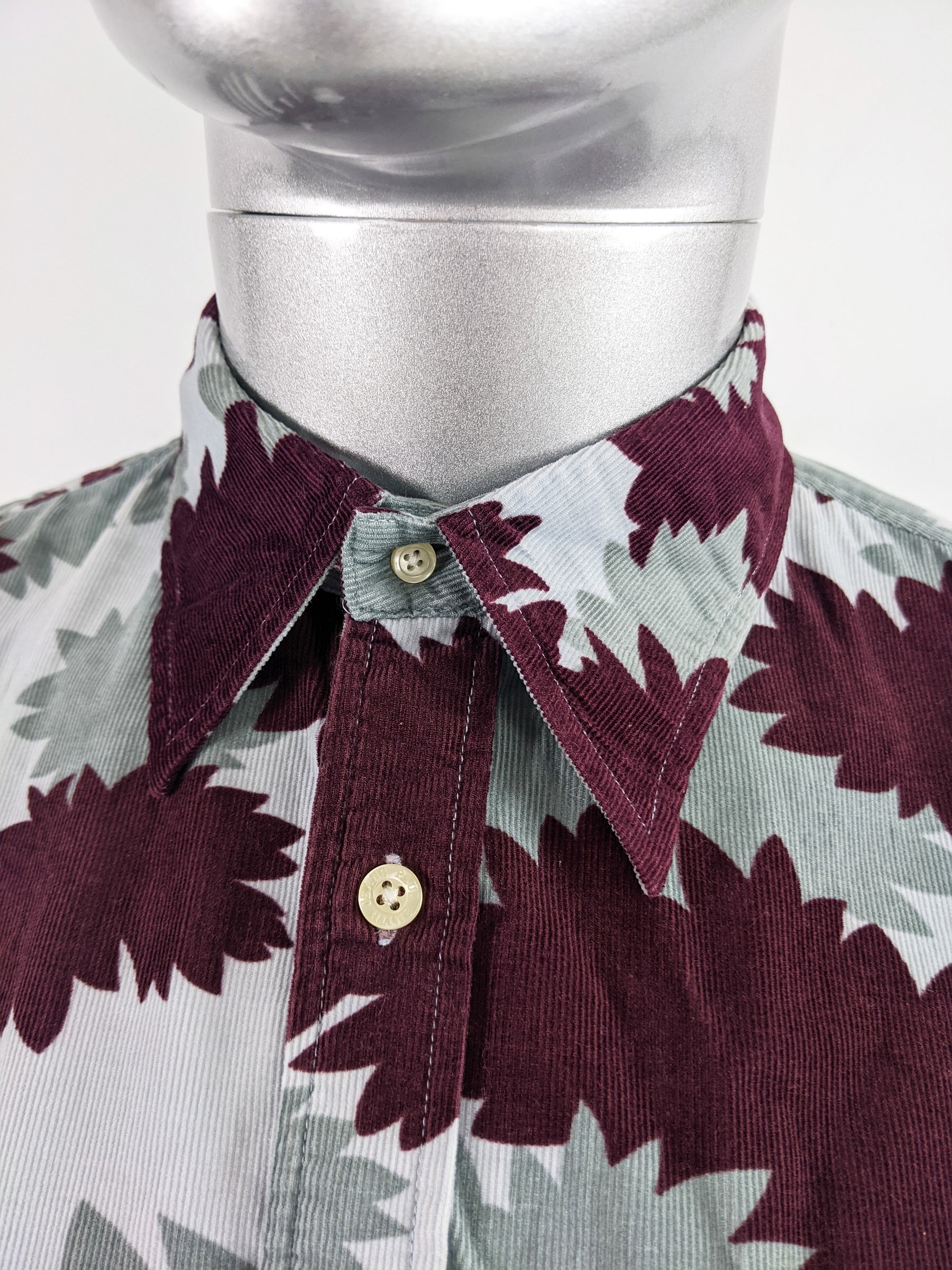 Abstract Print Long Sleeve Mens Paul Smith Vintage Shirt, 1990s