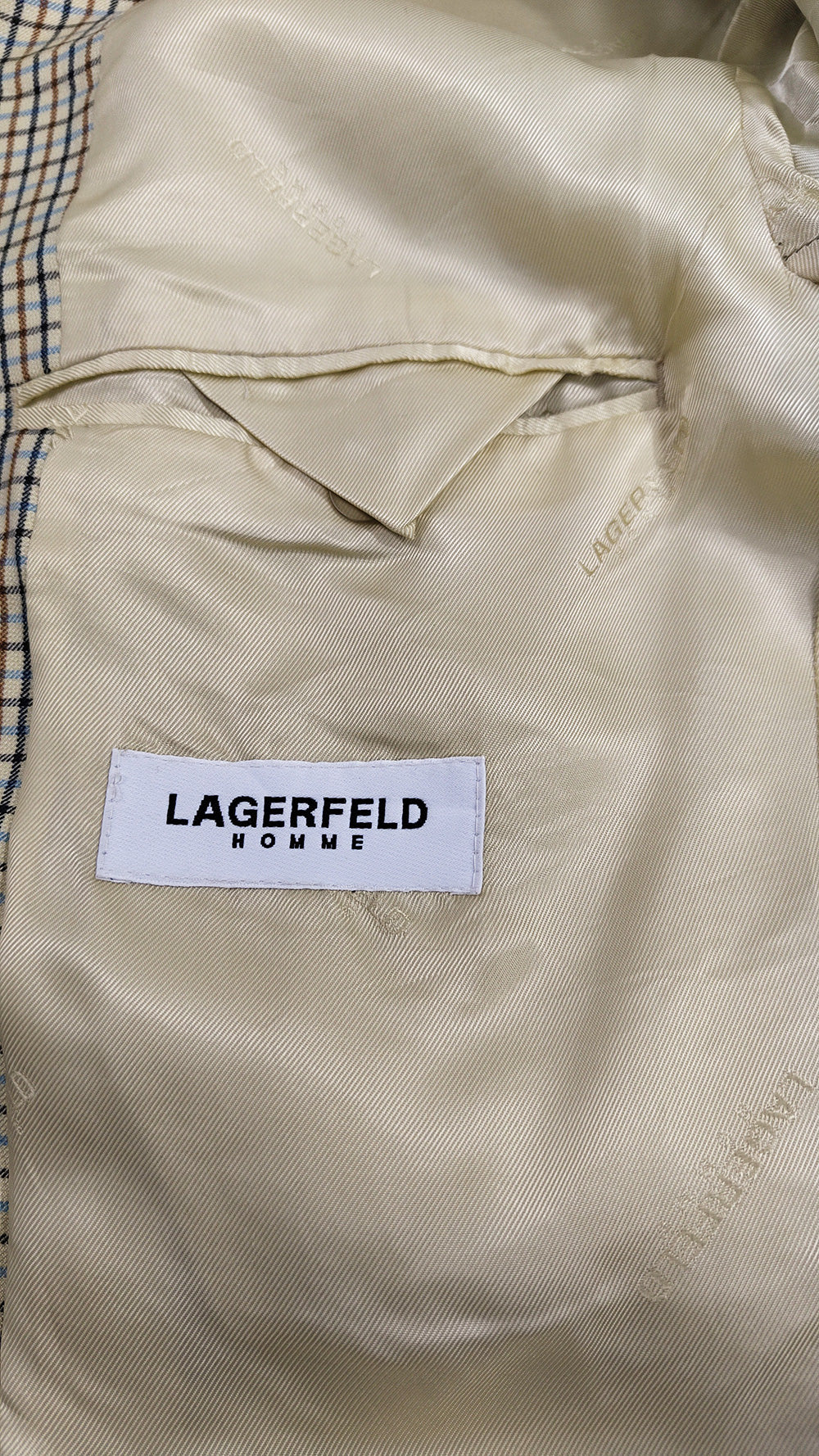 Karl Lagerfeld Vintage Mens Virgin Wool & Silk Blazer