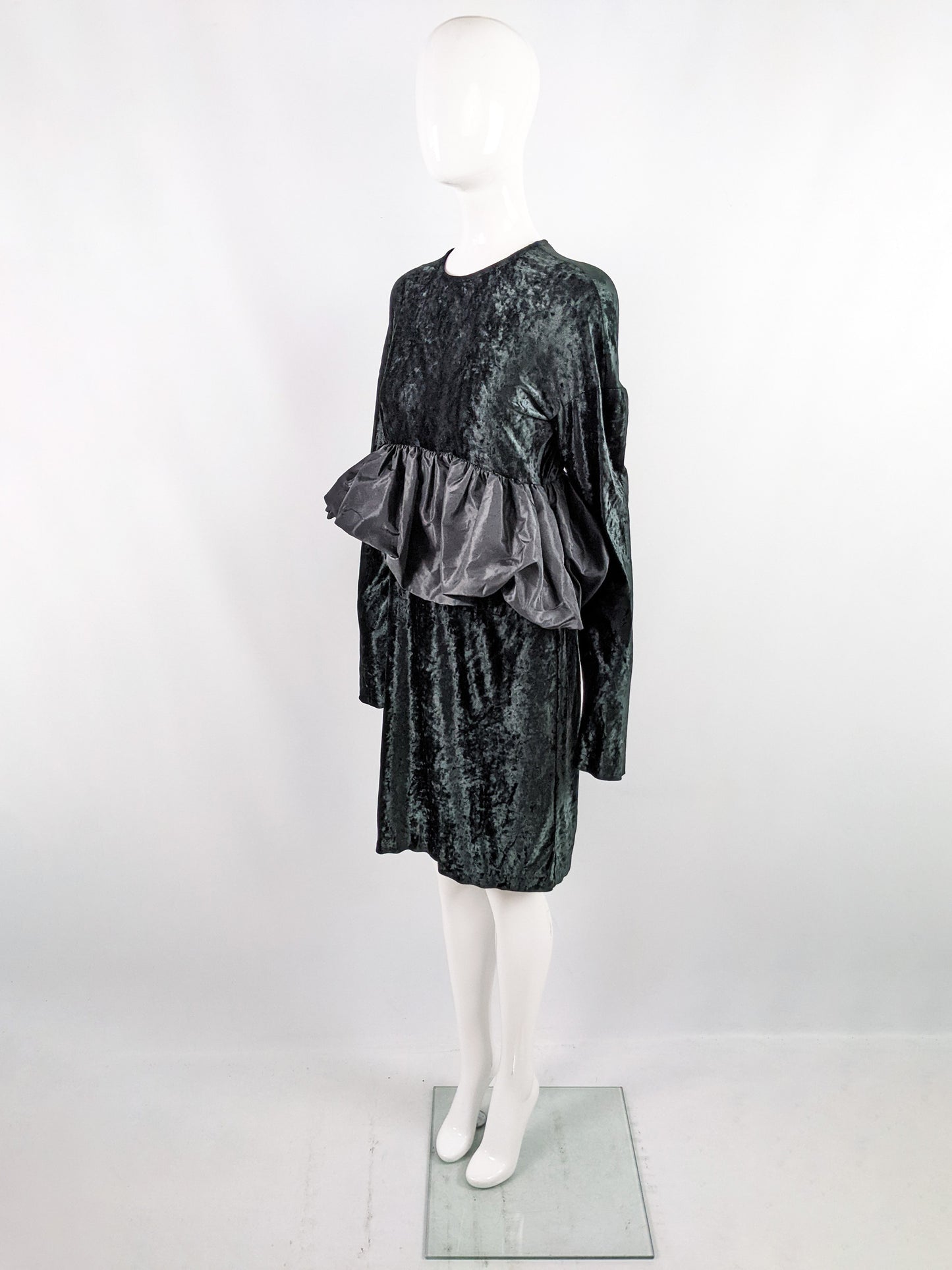 Callaghan by  Romeo Gigli Vintage Velvet & Taffeta Evening Dress