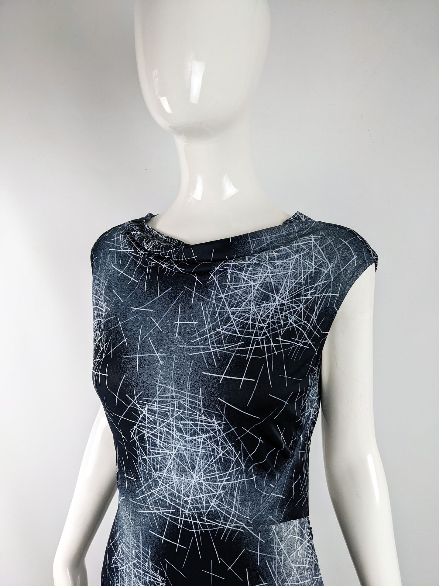 Vintage Open Back Cocktail Party Dress, 1990s