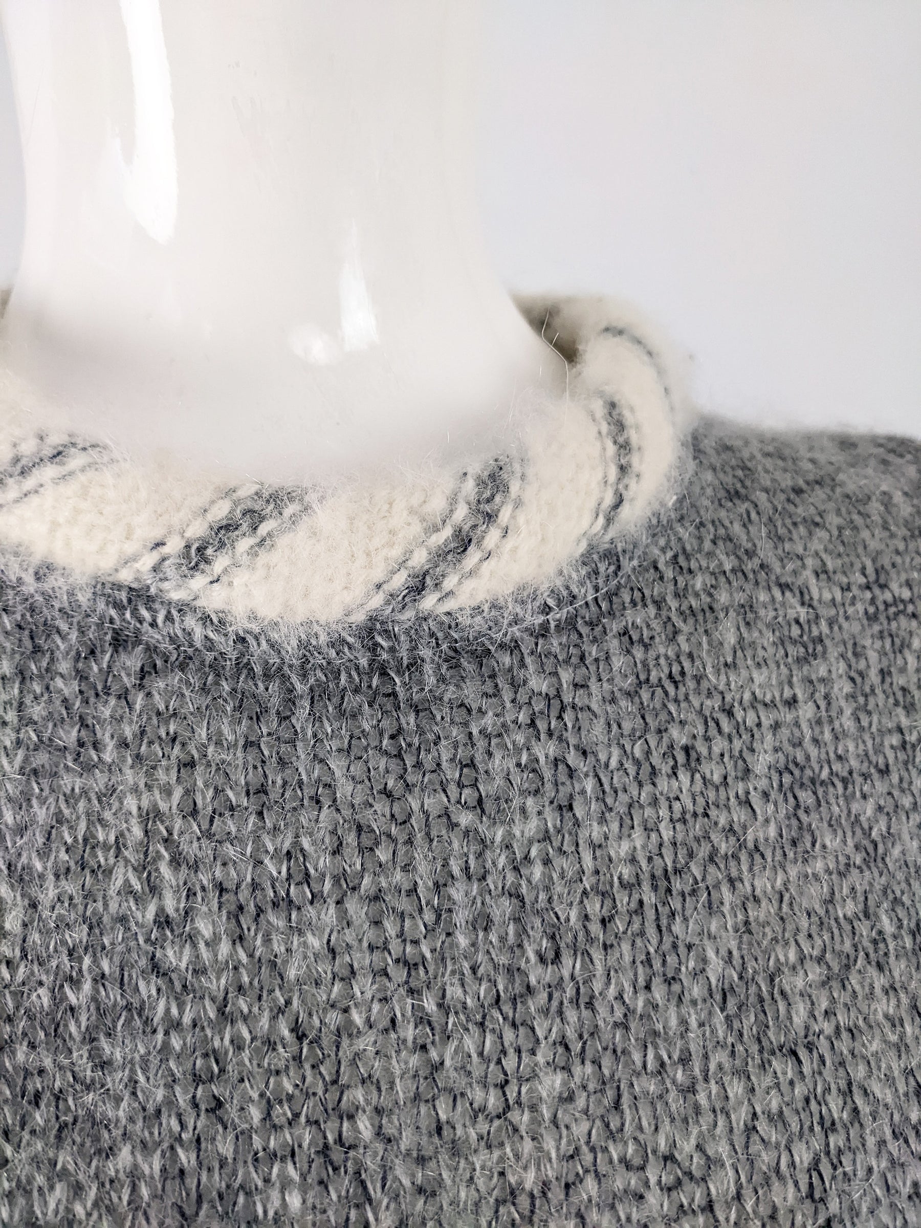 Carven Vintage Wool & Mohair Knit Dress, 1970s