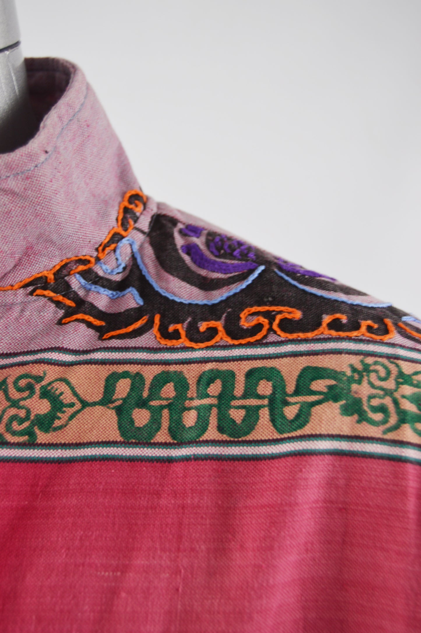 Vintage Mens Handmade Nepalese Embroidered Jacket, 1980s