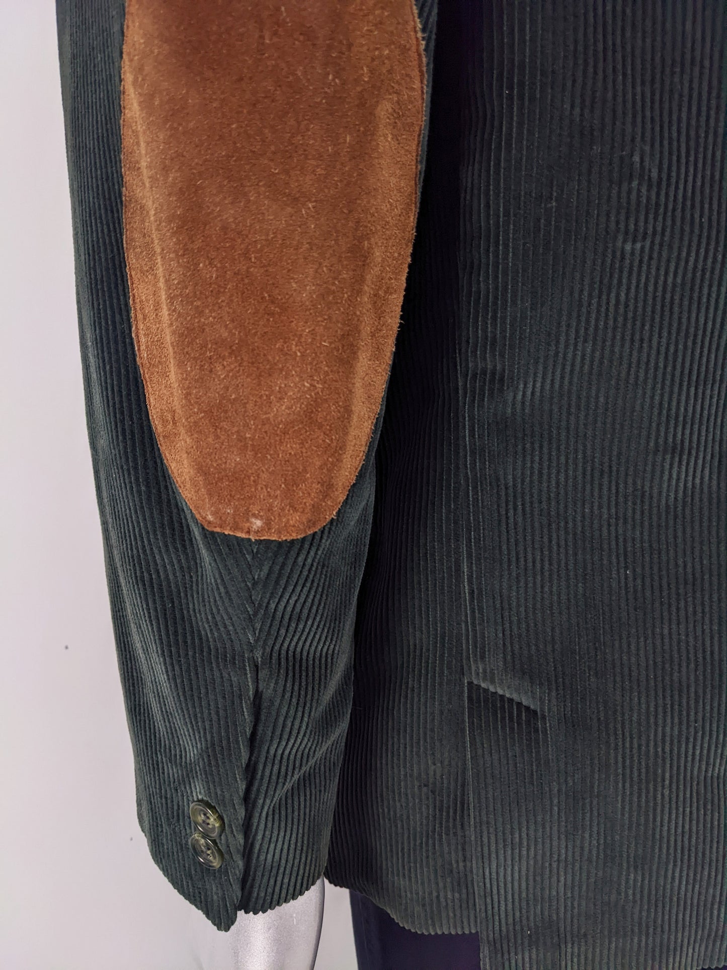 Oliver by Valentino Vintage Mens Teal Corduroy Blazer, 1980s