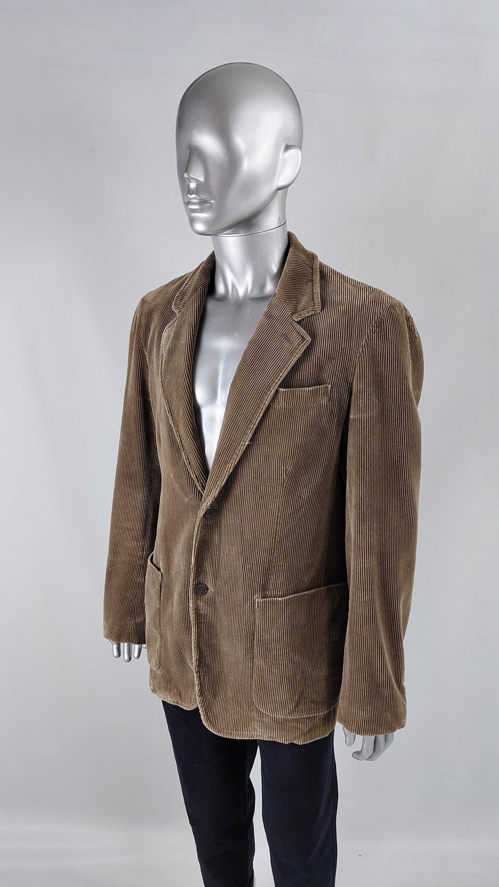 Replay Vintage Italian Mens Corduroy Grunge Blazer, 1990s