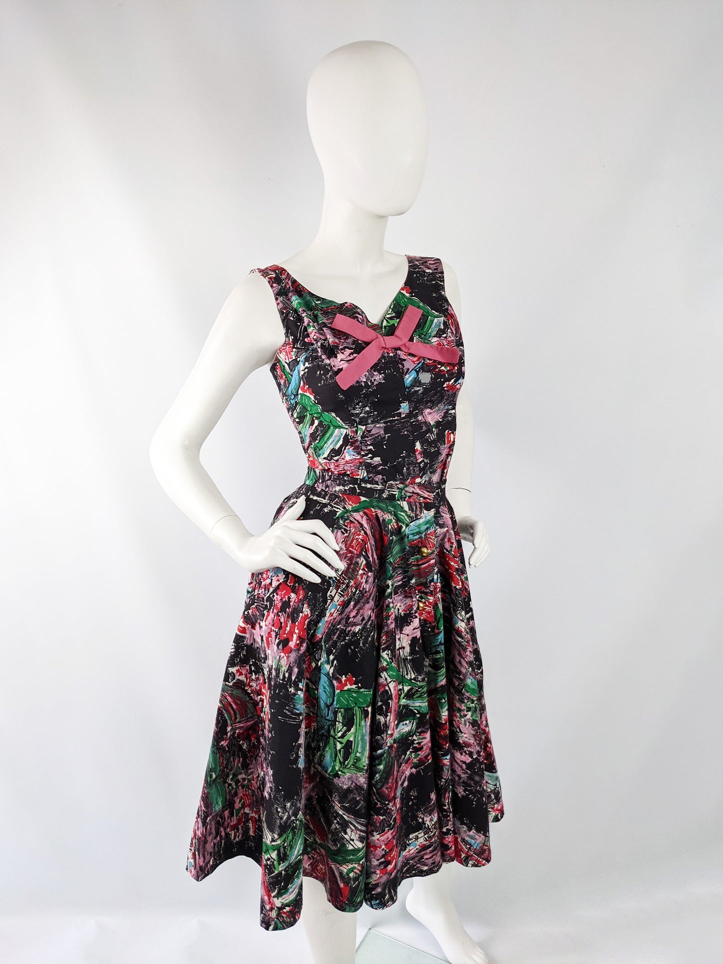 Vintage 4 Piece Full Skirt, Crop Jacket, Hot Pants & Top Resort Set, 1950s