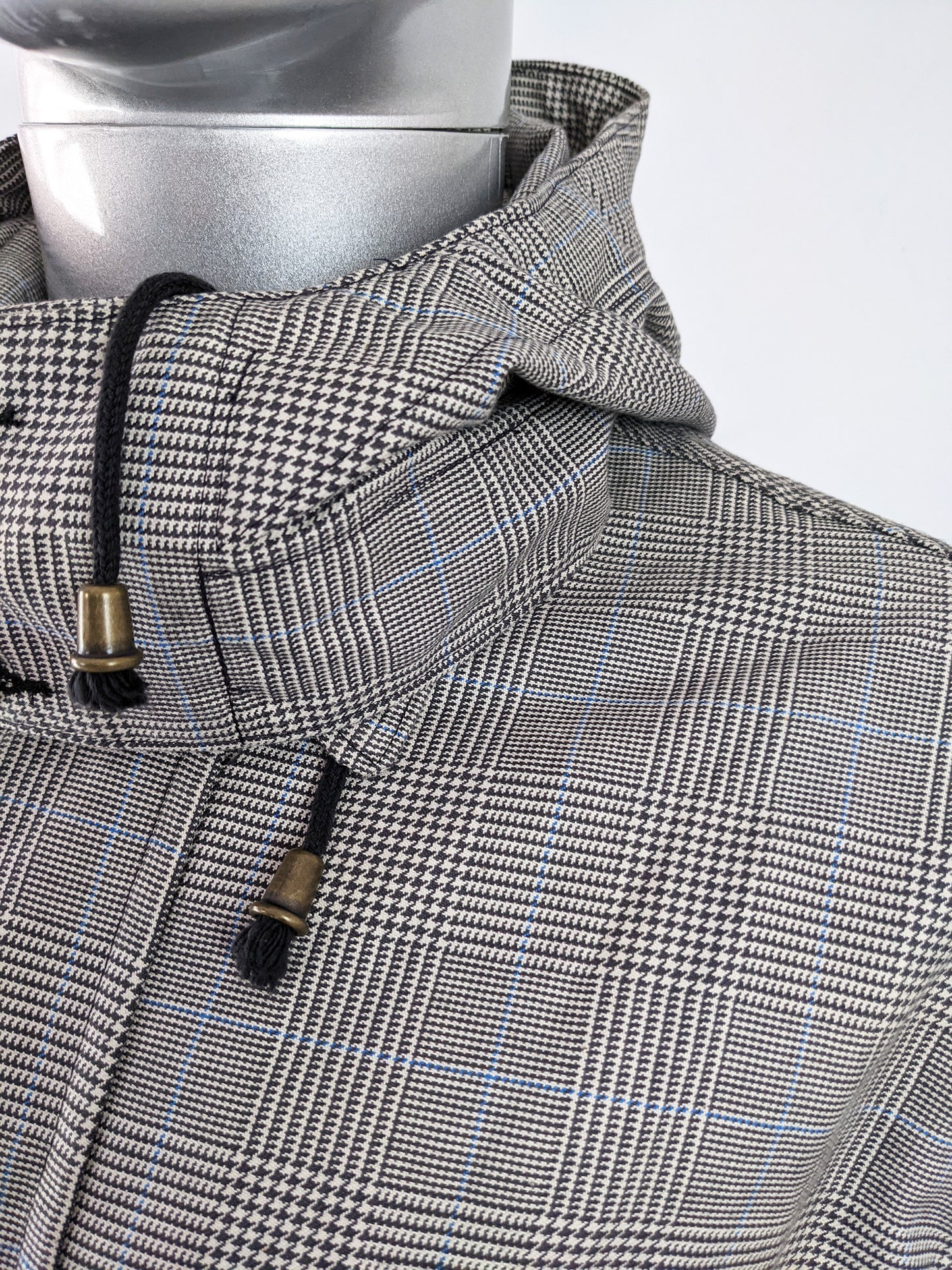 Paul Smith Vintage Mens Prince of Wales Check Wool Coat, 1990s