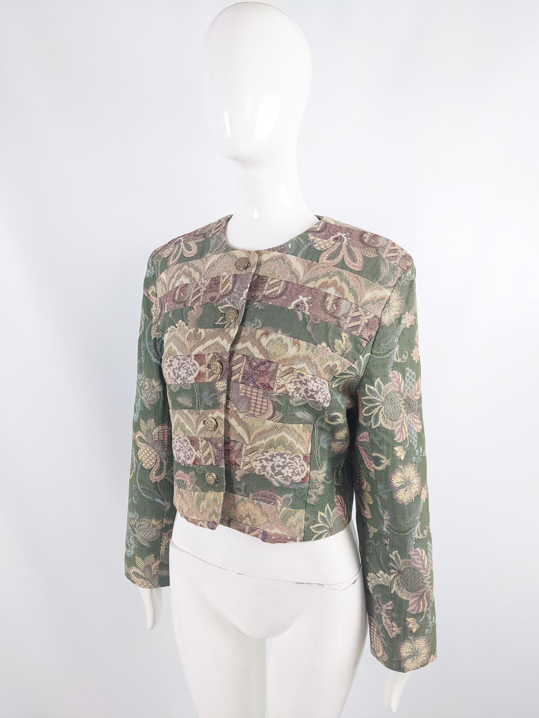 Jenny Edwards Moss Vintage Patchwork Tapestry Jacket, 1990s